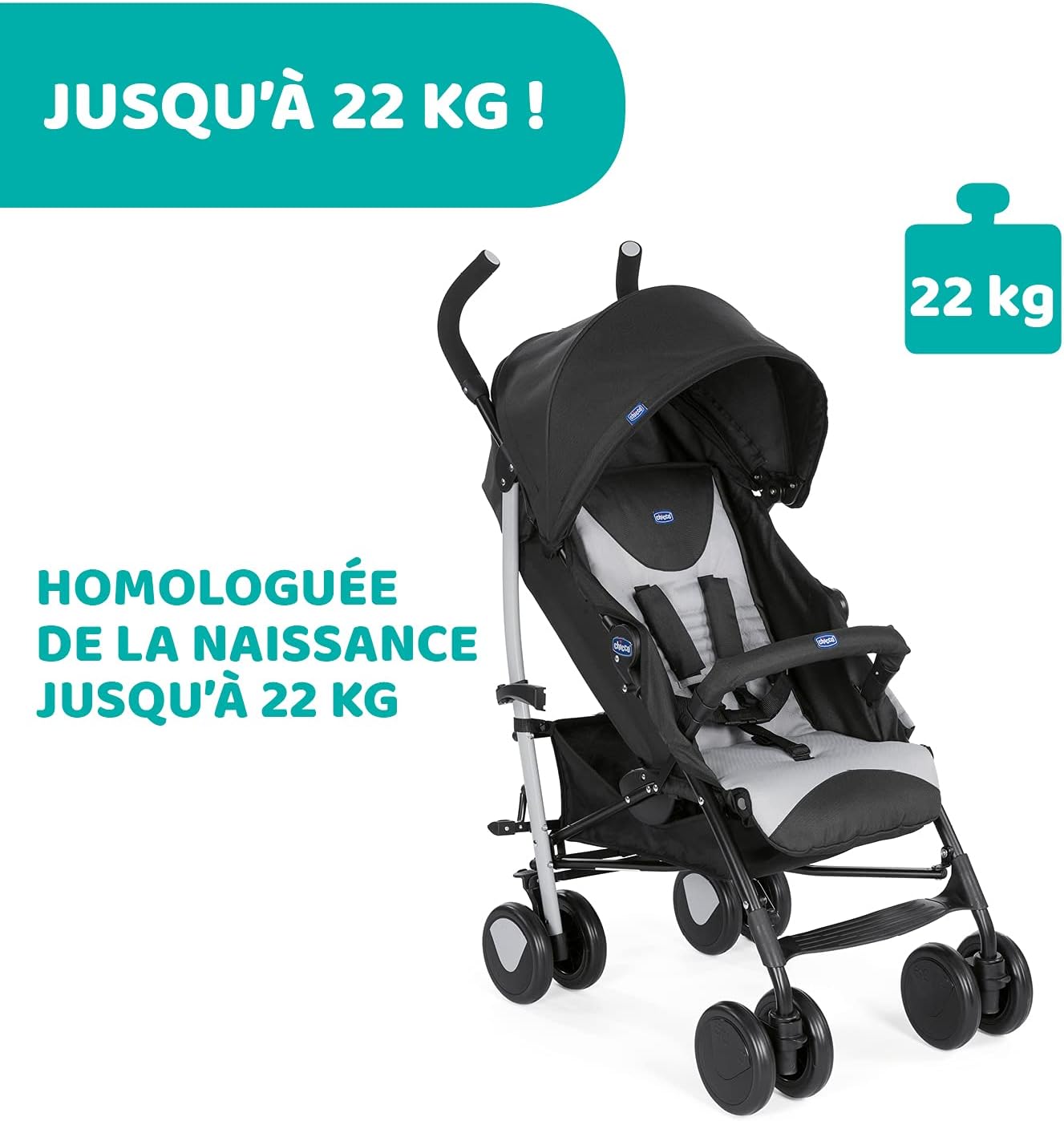 Chicco Cochecito de bebé Echo desde 0 Meses hasta 22 Kg miniatura 4