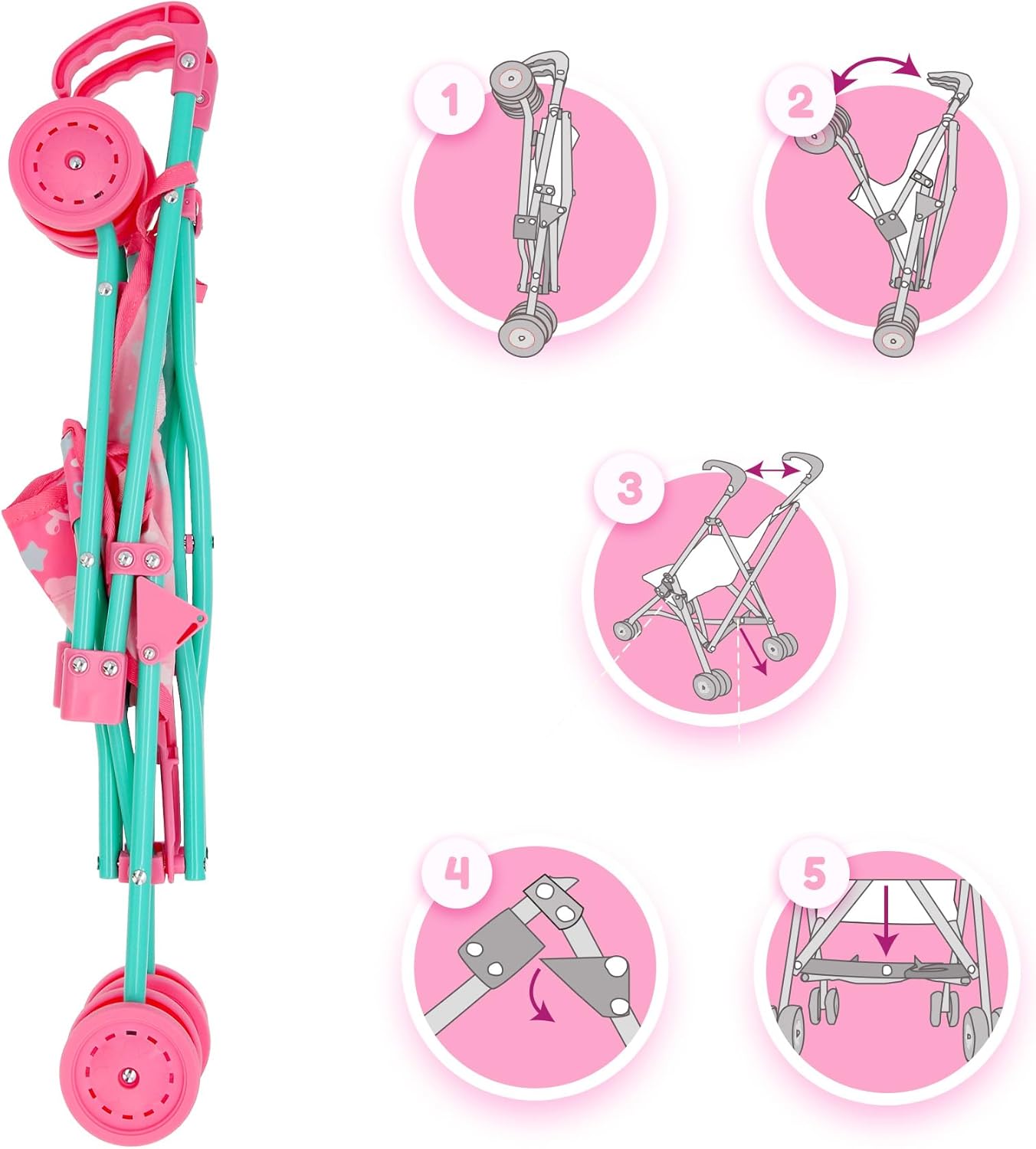 Cry Babies Cochecito de bebé BEBÉS LLORONES Sillita miniatura 6