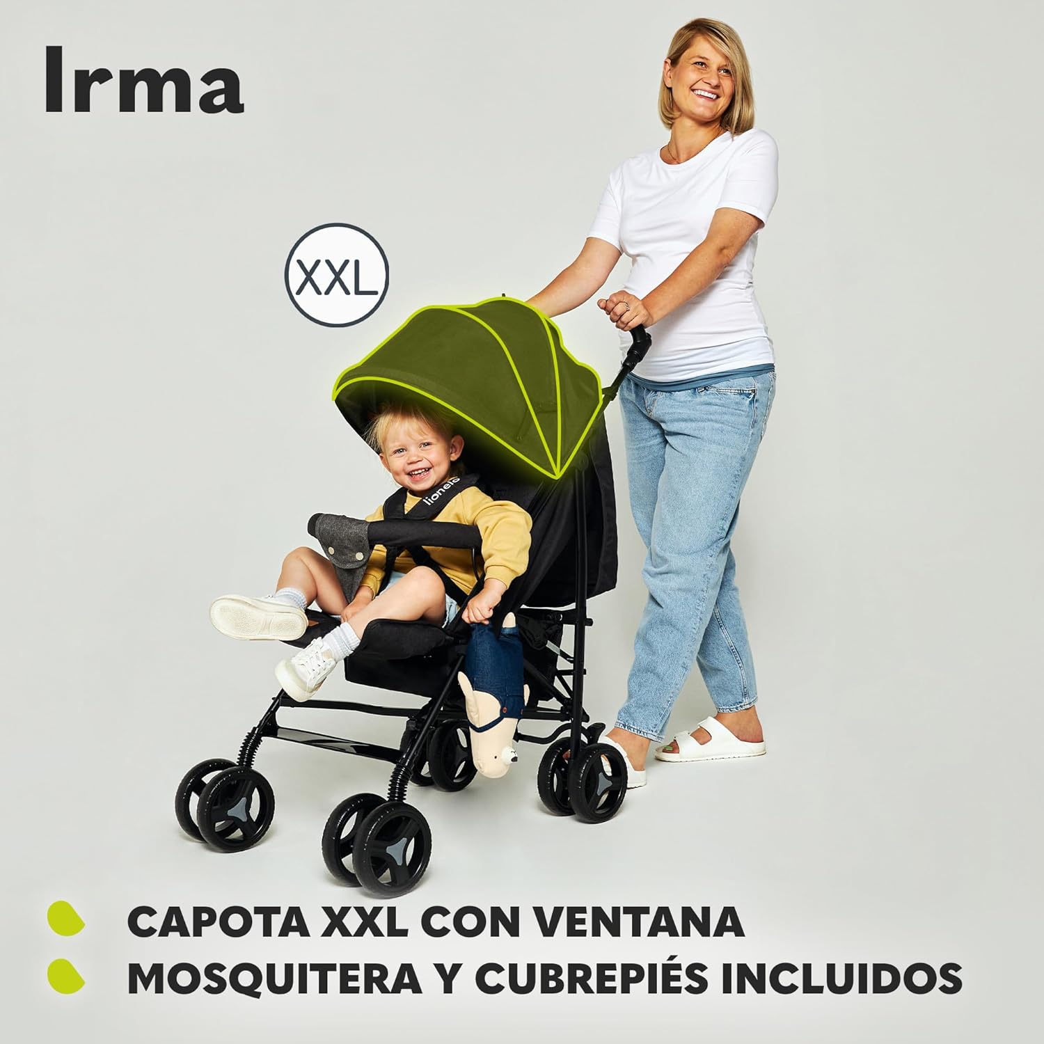 lionelo Cochecito de bebé Irma hasta 15 kg miniatura 8
