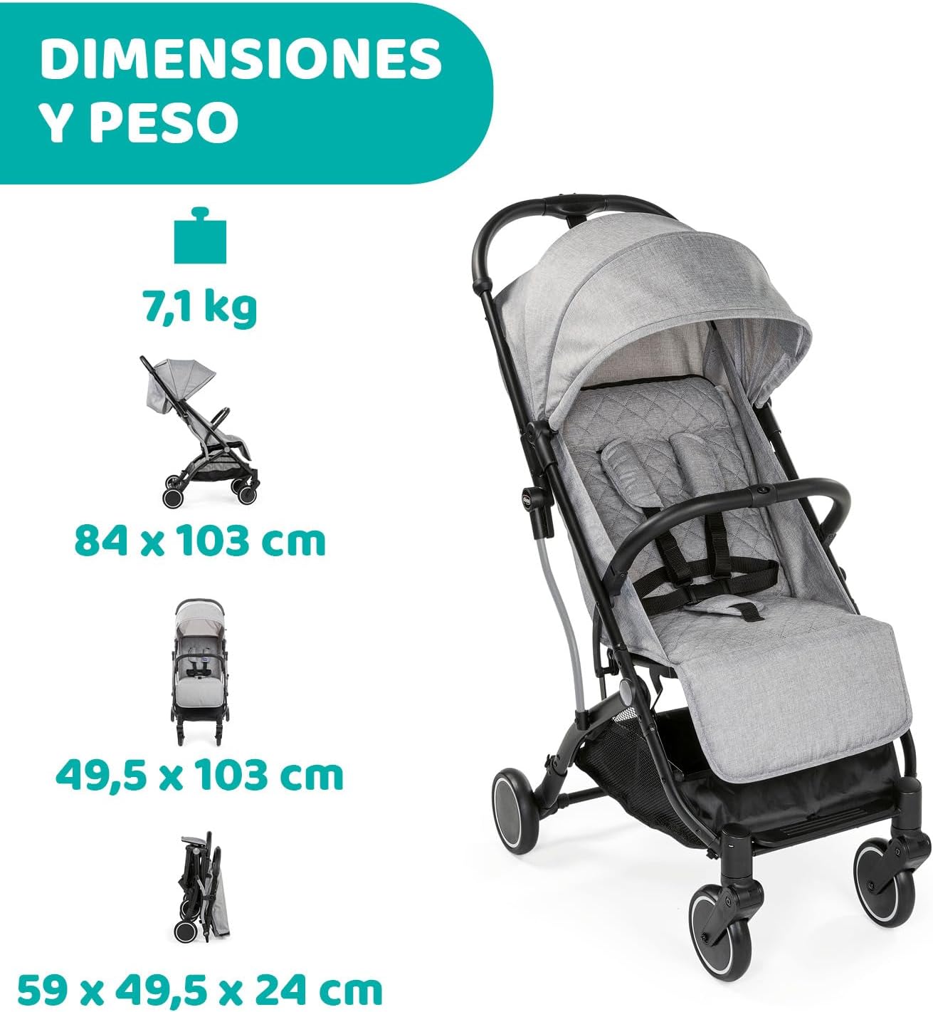 Chicco Cochecito de bebé Trolley Me 0 meses a 15 kg miniatura 4