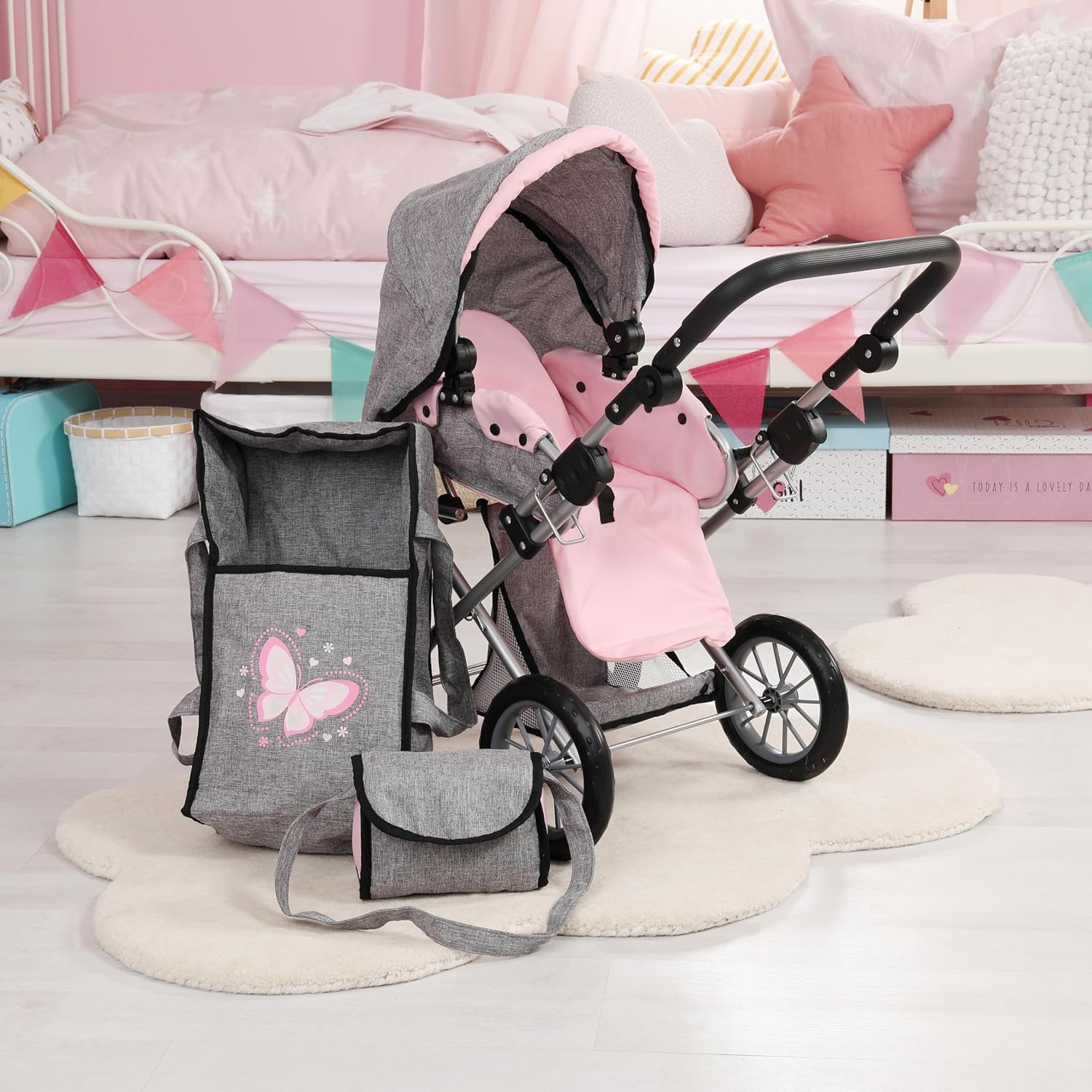 Bayer Design Cochecito de bebé 13633AA muñecas City Star miniatura 5