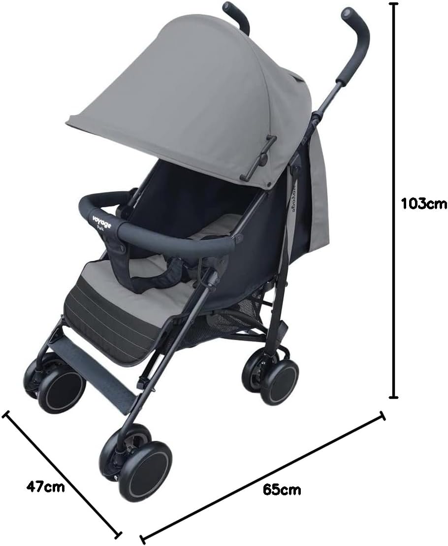 VOYAGE Cochecito de bebé Carrinho Passeio Bebê Park Até 15kgs Cinza miniatura 12
