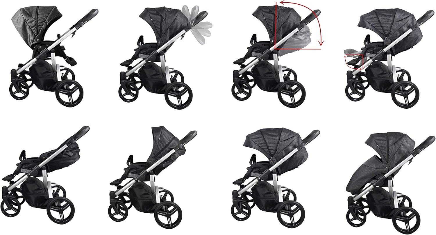 Vizaro Cochecito de bebé PEARL Dúo 2 en 1 miniatura 7