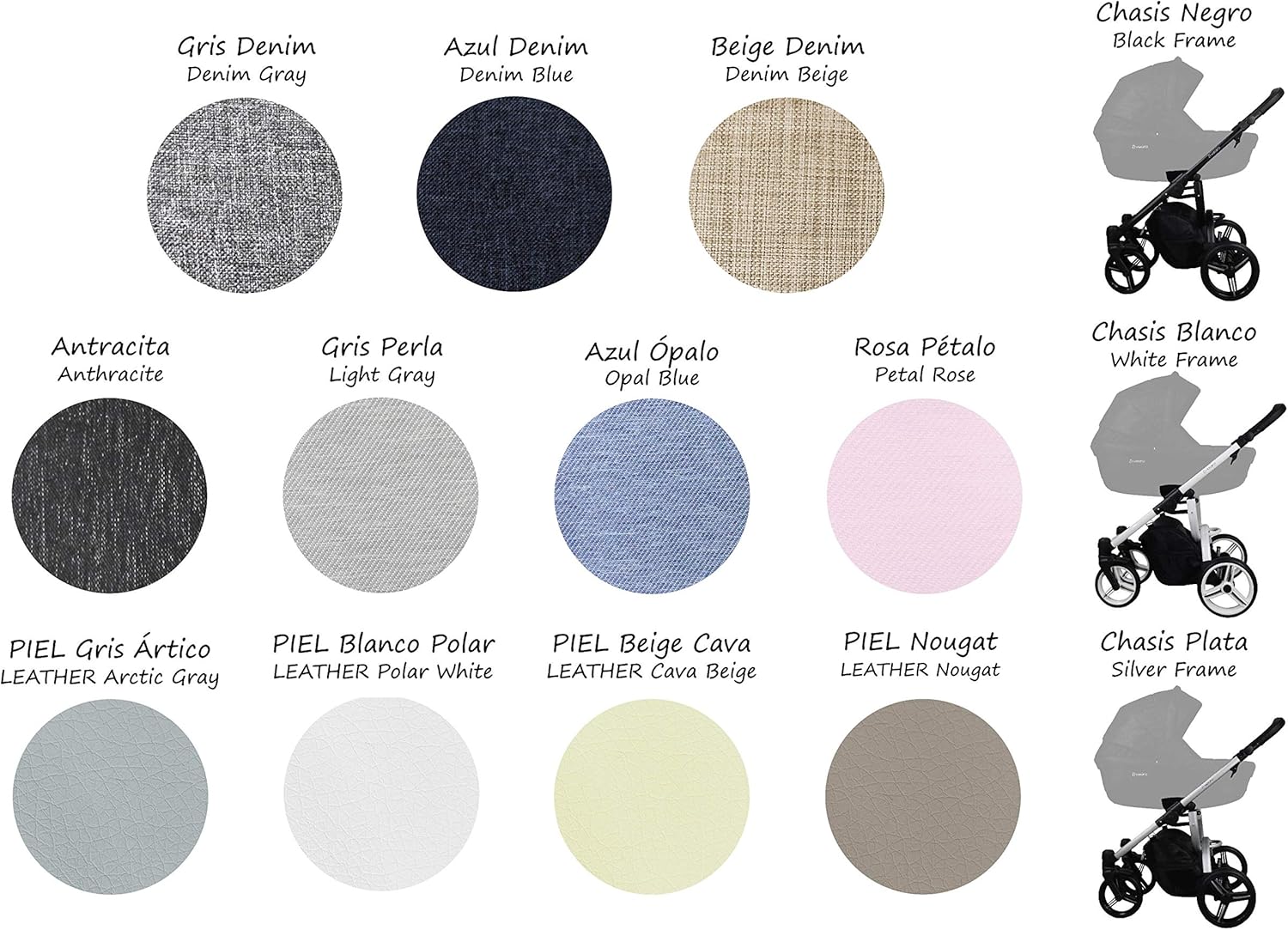 Vizaro Cochecito de bebé PEARL Dúo 2 en 1 miniatura 9