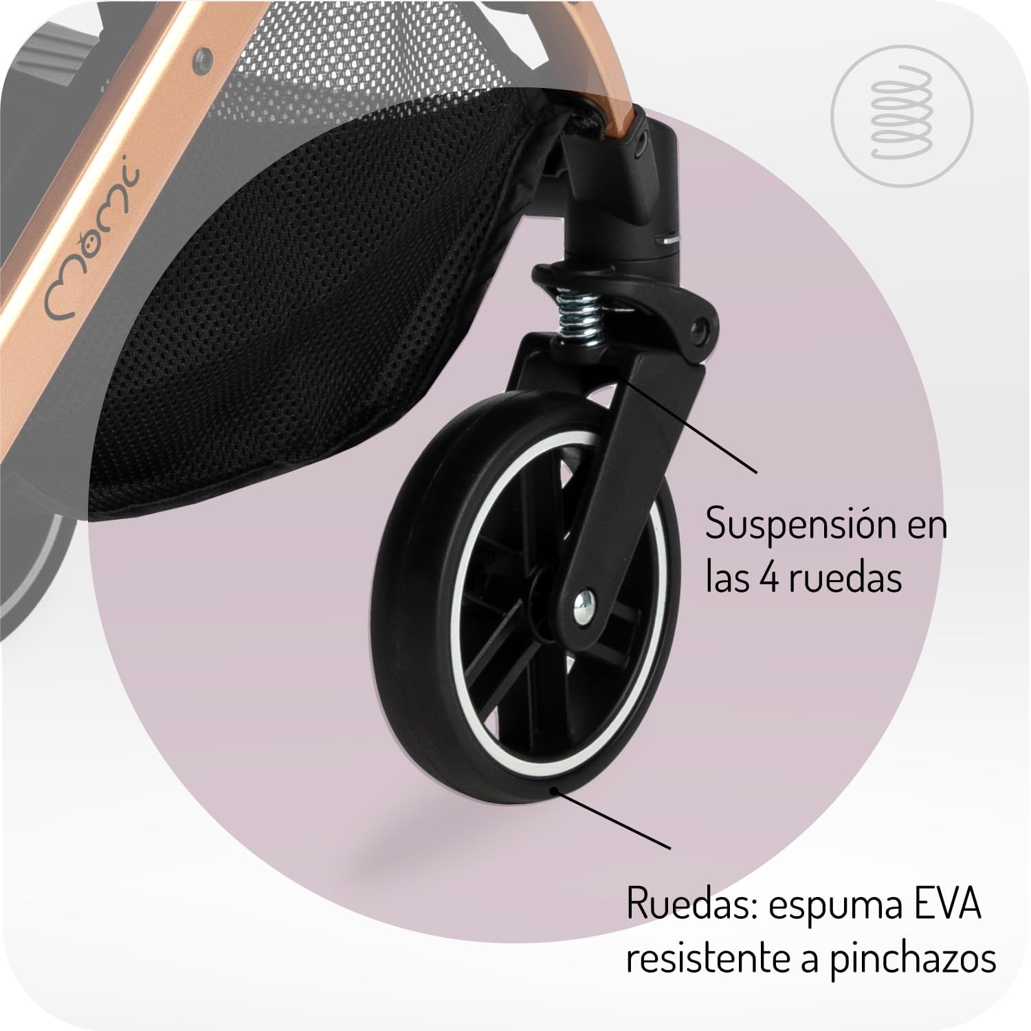 Momi Cochecito de bebé ESTELLE miniatura 4