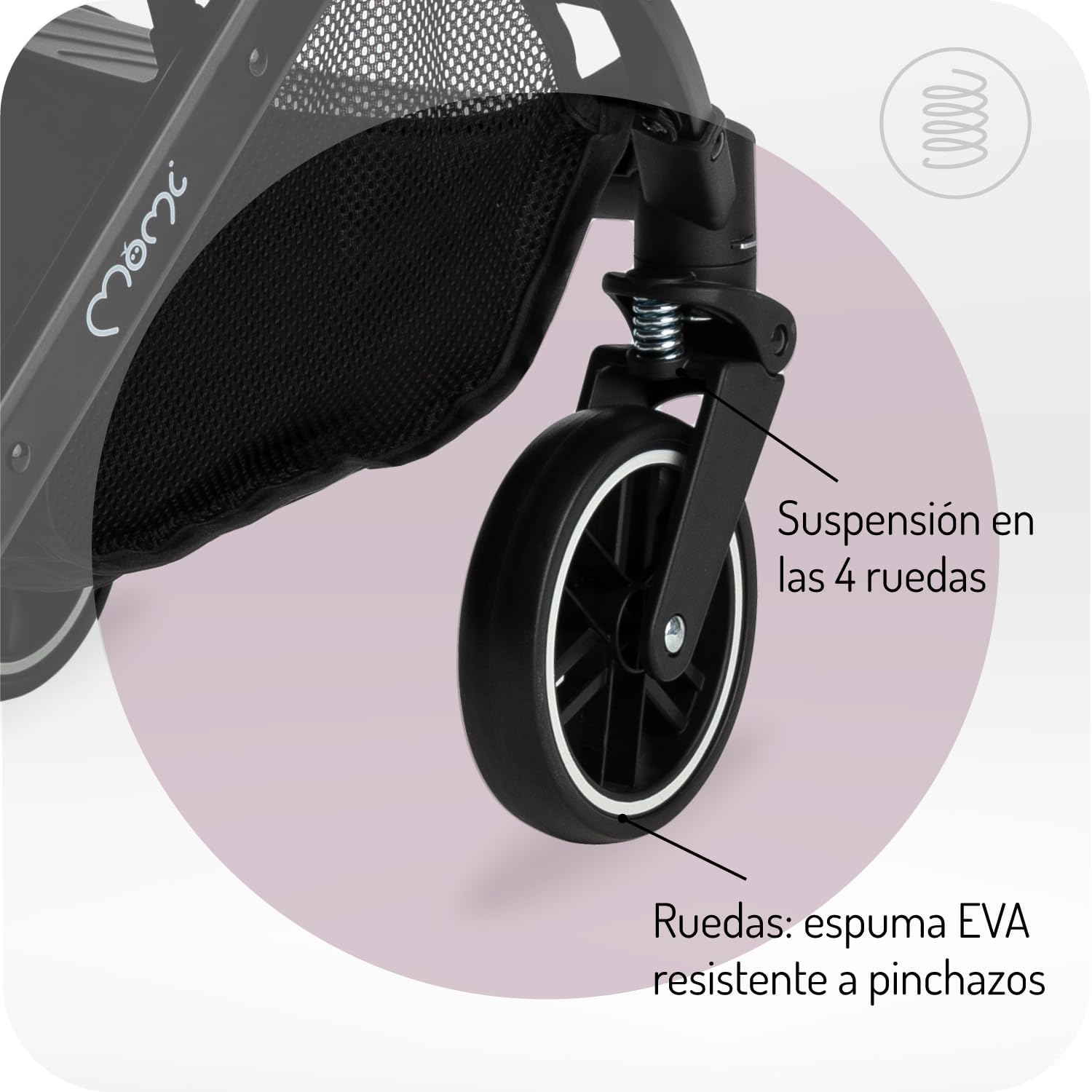 Momi Cochecito de bebé ESTELLE miniatura 4