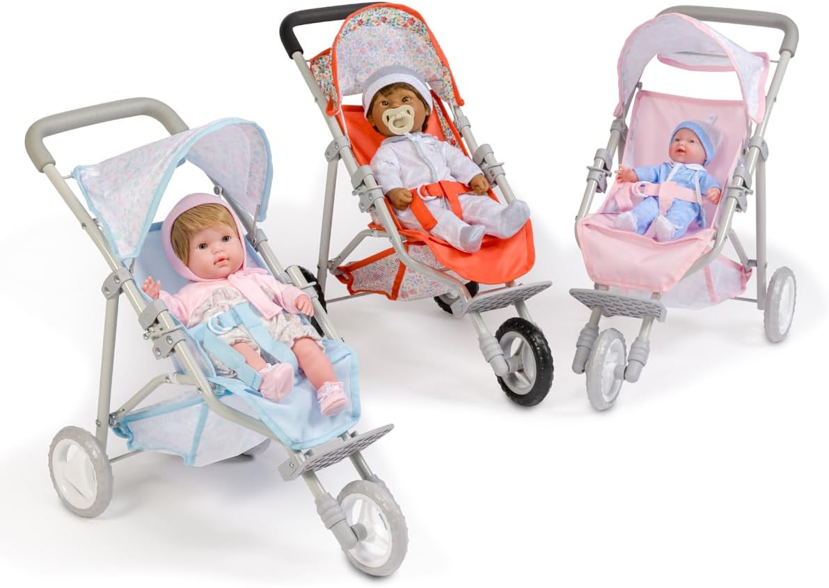 JC TOYS Cochecito de bebé - 3 ruedas miniatura 16