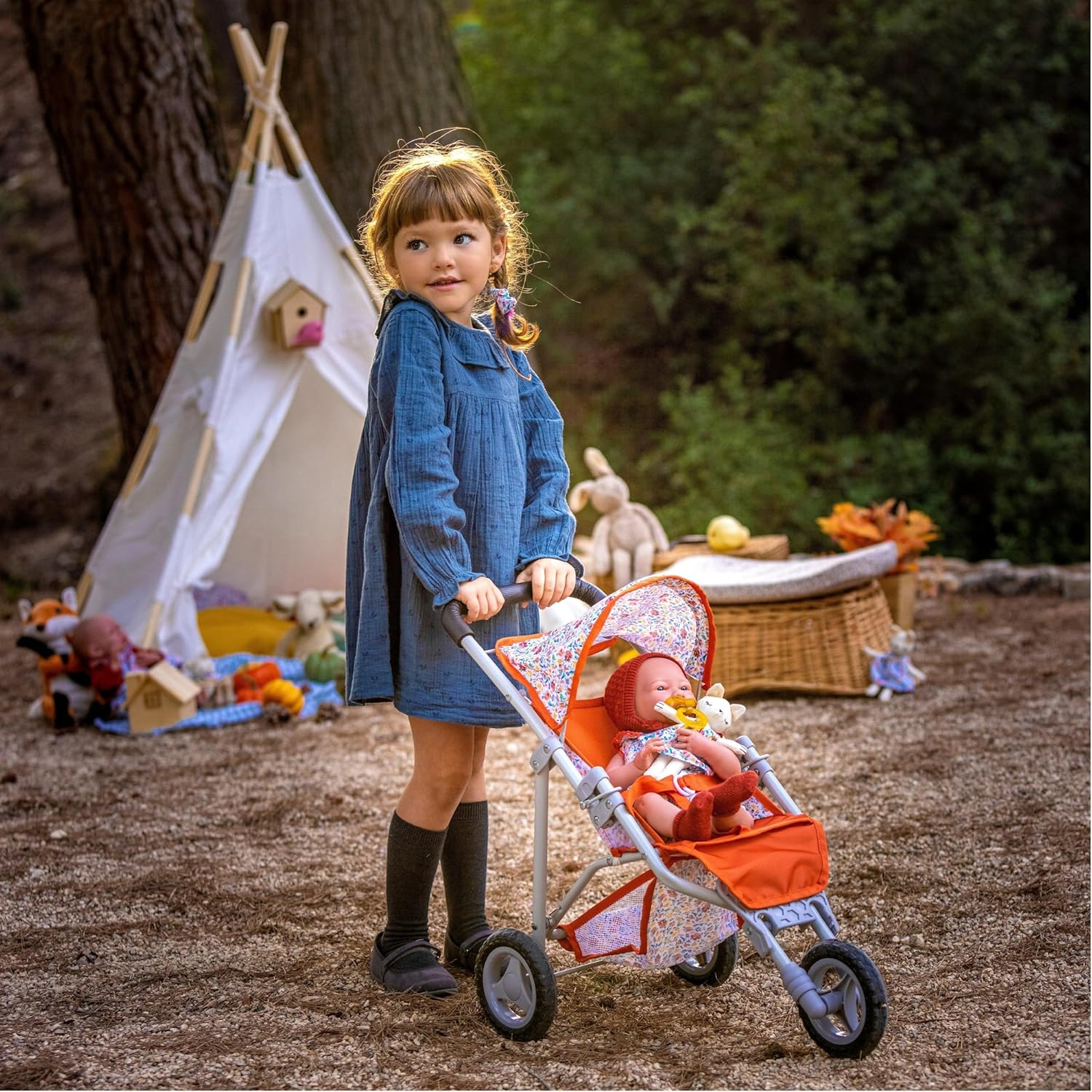 JC TOYS Cochecito de bebé - 3 ruedas miniatura 18