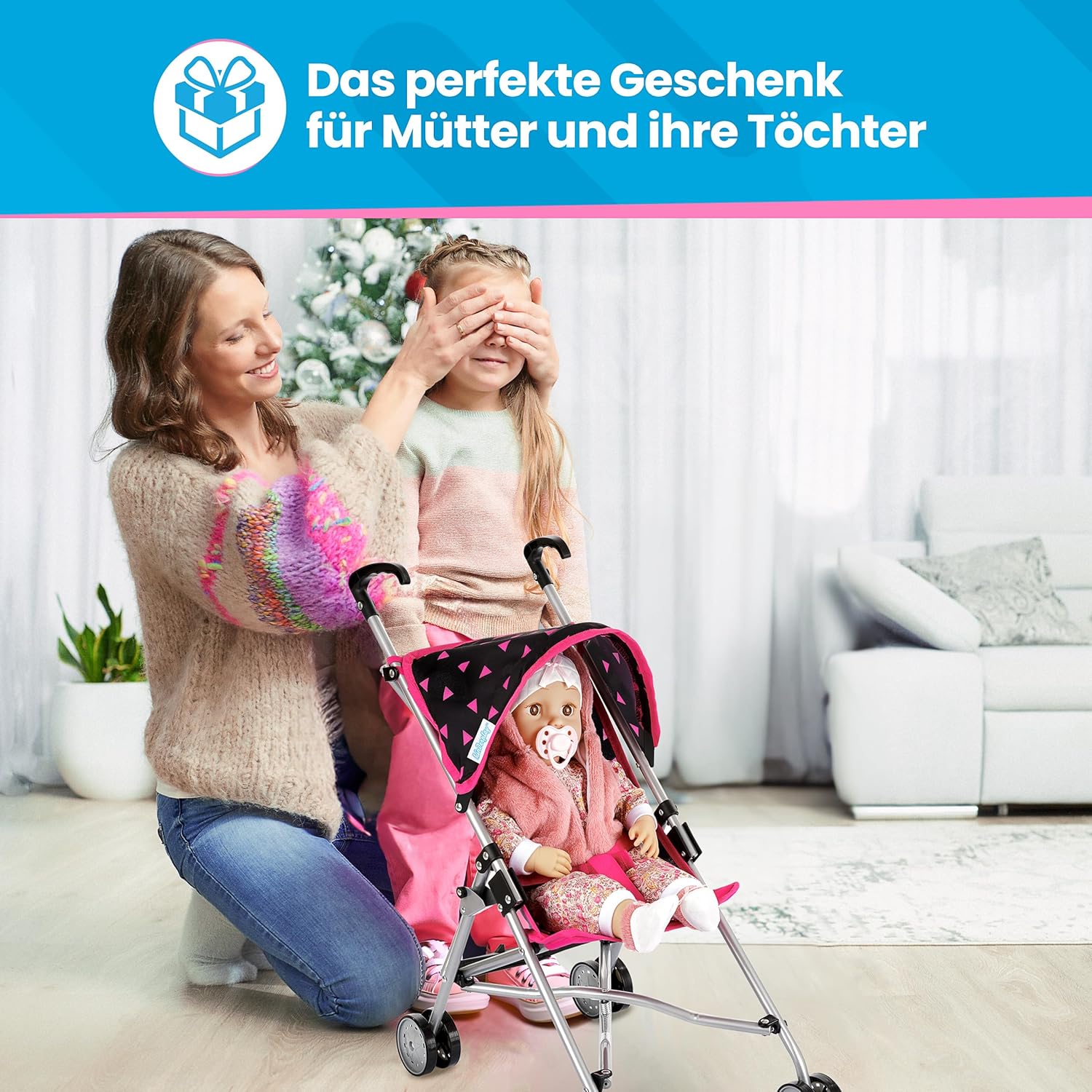 Kinderplay Cochecito de bebé Juguetes miniatura 6