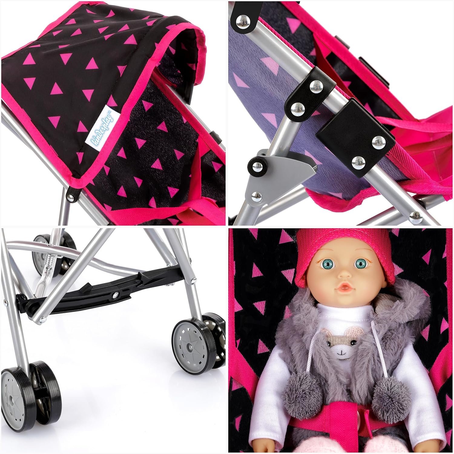 Kinderplay Cochecito de bebé Juguetes miniatura 10