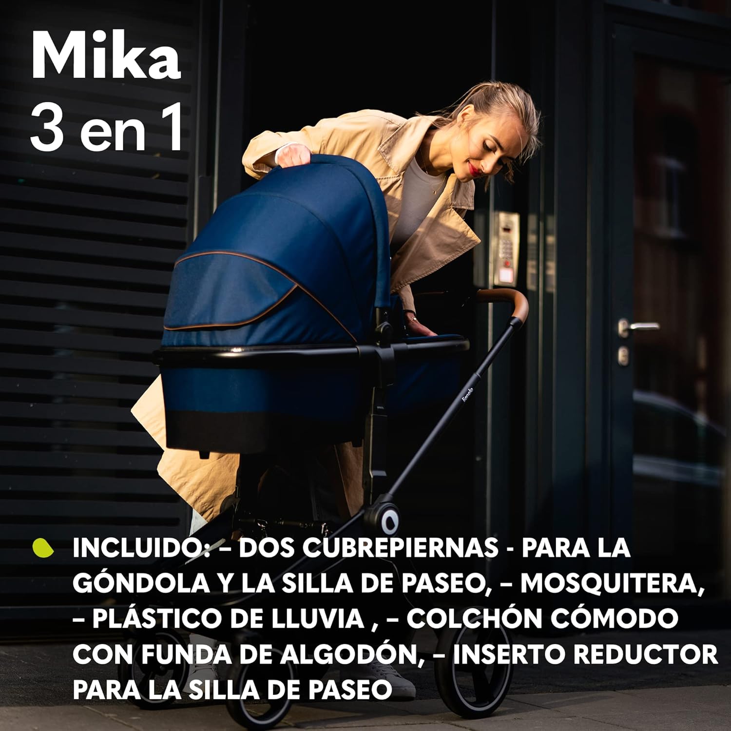 lionelo Cochecito de bebé Mika 3 piezas miniatura 10