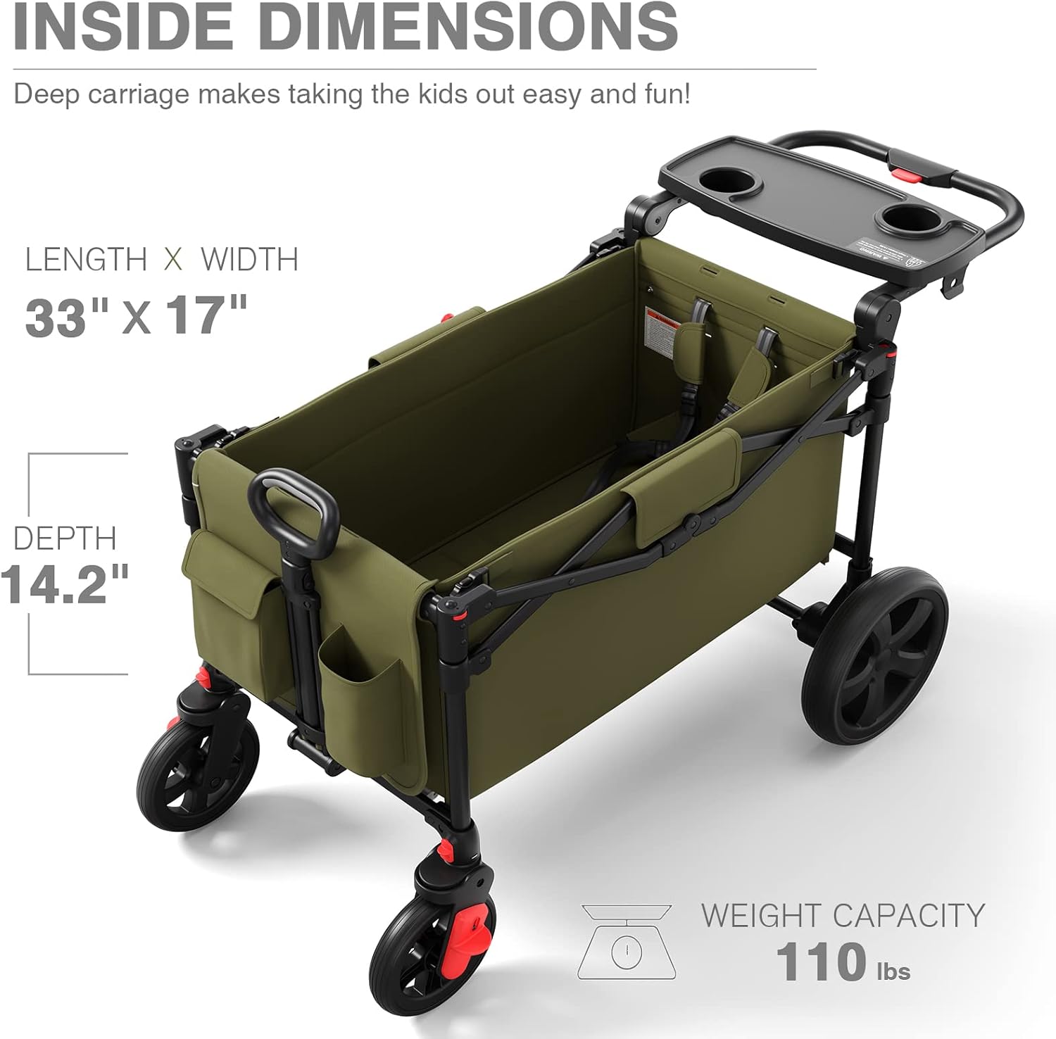 EVER ADVANCED Cochecito de bebé Plegables Dos Carga miniatura 8