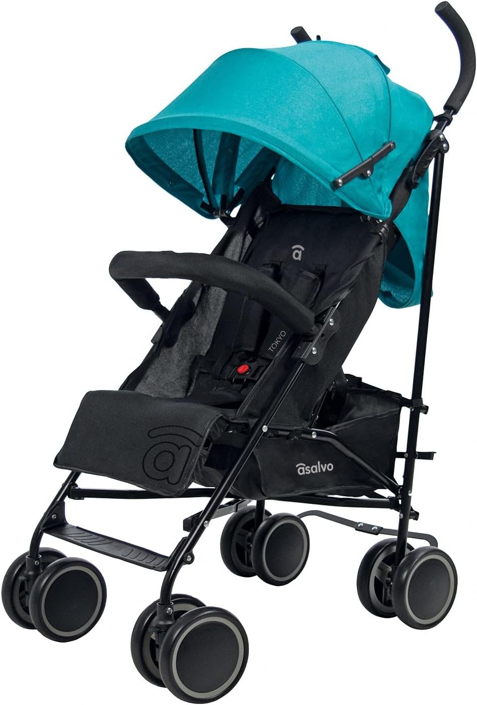 Asalvo Cochecito de bebé TOKYO. Respaldo Reclinable. Capota Ventana miniatura 2