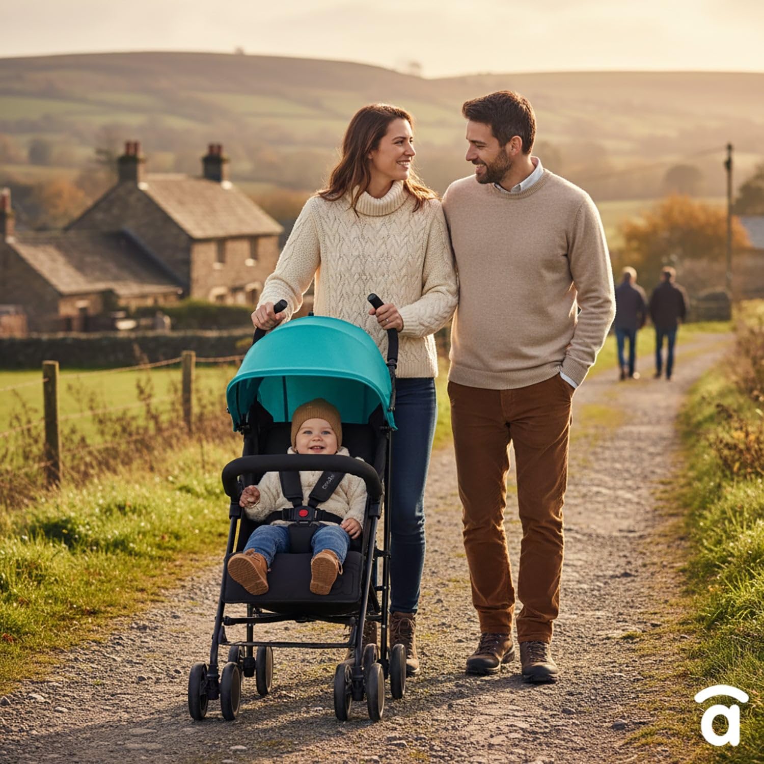 Asalvo Cochecito de bebé TOKYO. Respaldo Reclinable. Capota Ventana miniatura 3