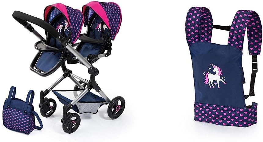 Bayer Design Cochecito de bebé 26254AA Muñeca Gemelas miniatura 2