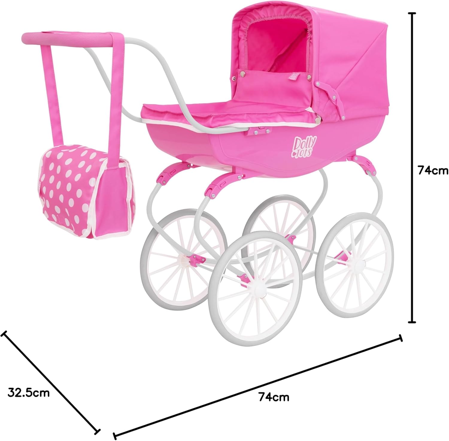 Dolly Tots Cochecito de bebé Muñecas Estilo Tradicional miniatura 11