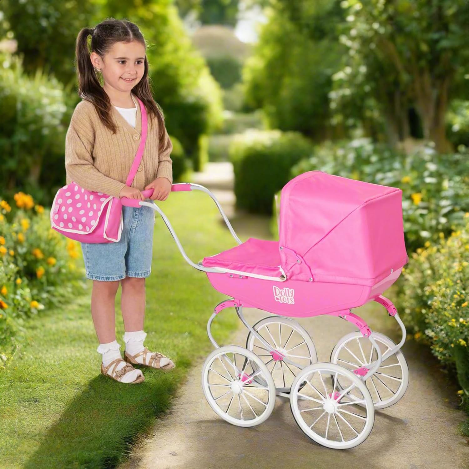 Dolly Tots Cochecito de bebé Muñecas Estilo Tradicional miniatura 4