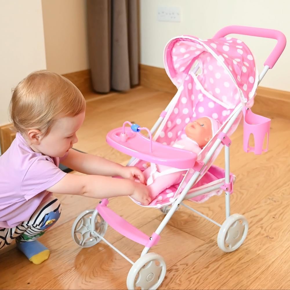 Dolly Tots Cochecito de bebé Playtime miniatura 11