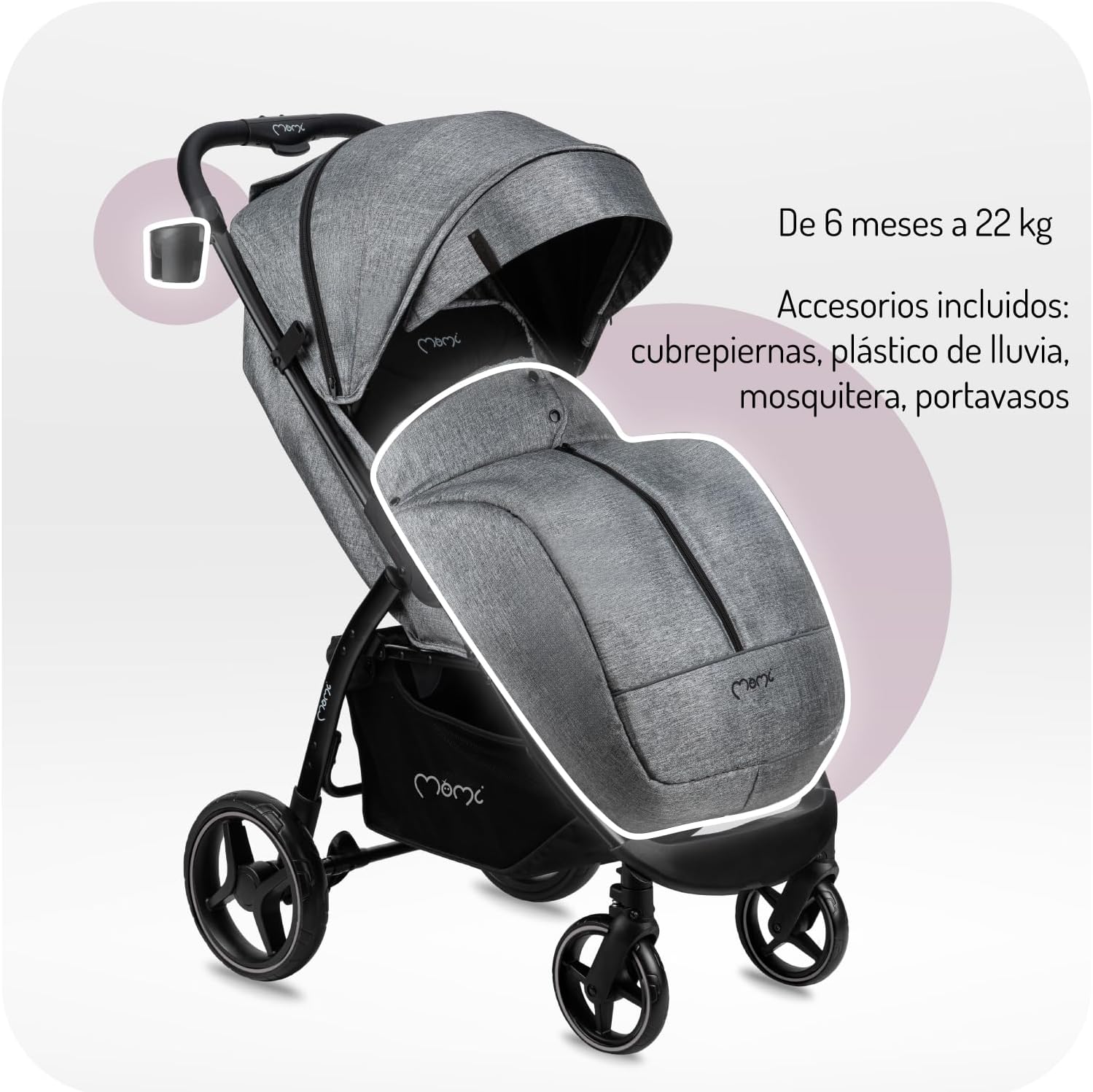 Momi Cochecito de bebé MIYA EVA a partir 6 meses miniatura 4