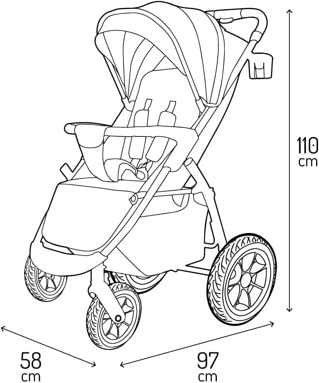 Momi Cochecito de bebé MIYA EVA a partir 6 meses miniatura 8