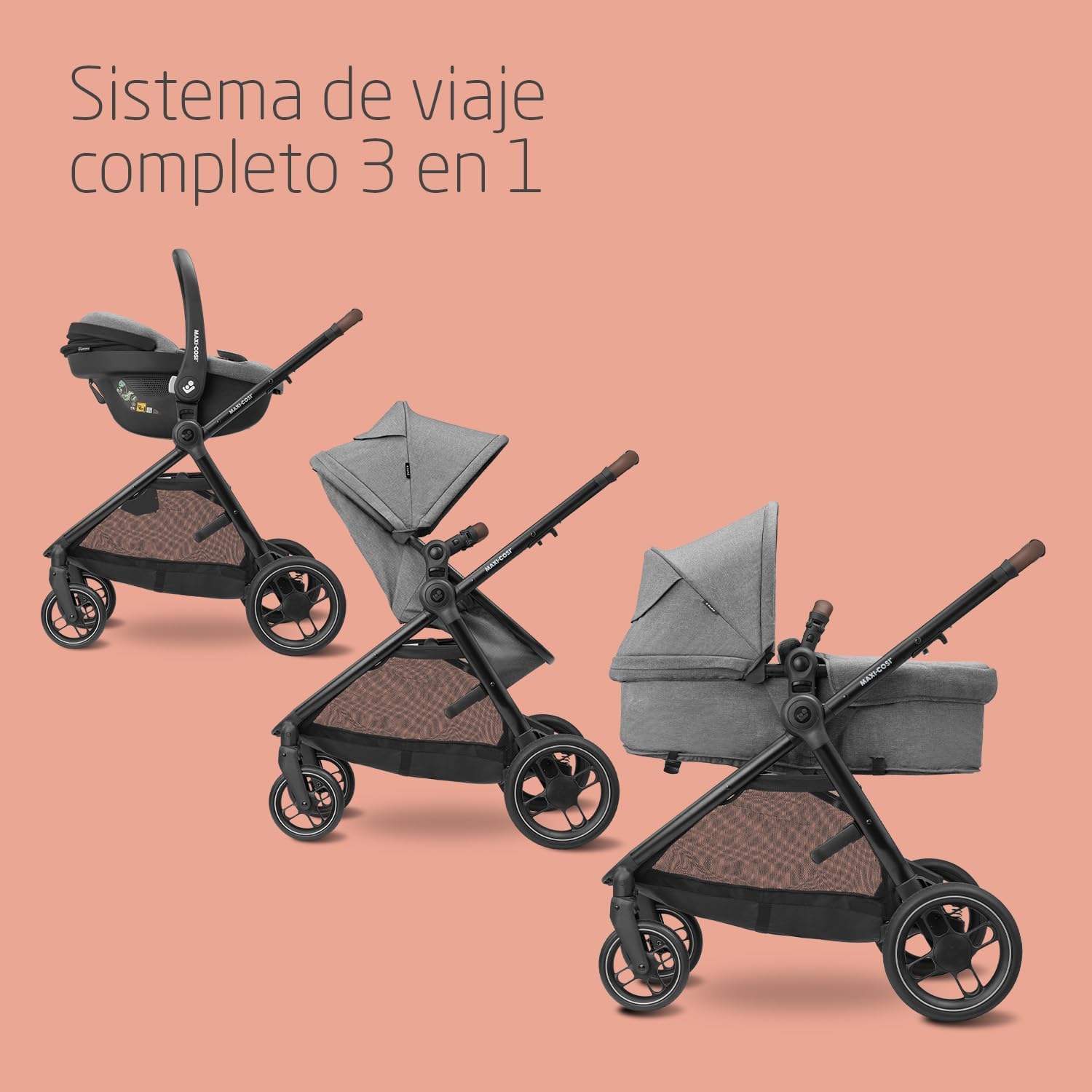 Maxi-Cosi Cochecito de bebé Pack Zelia S Trio 3 Piezas miniatura 3
