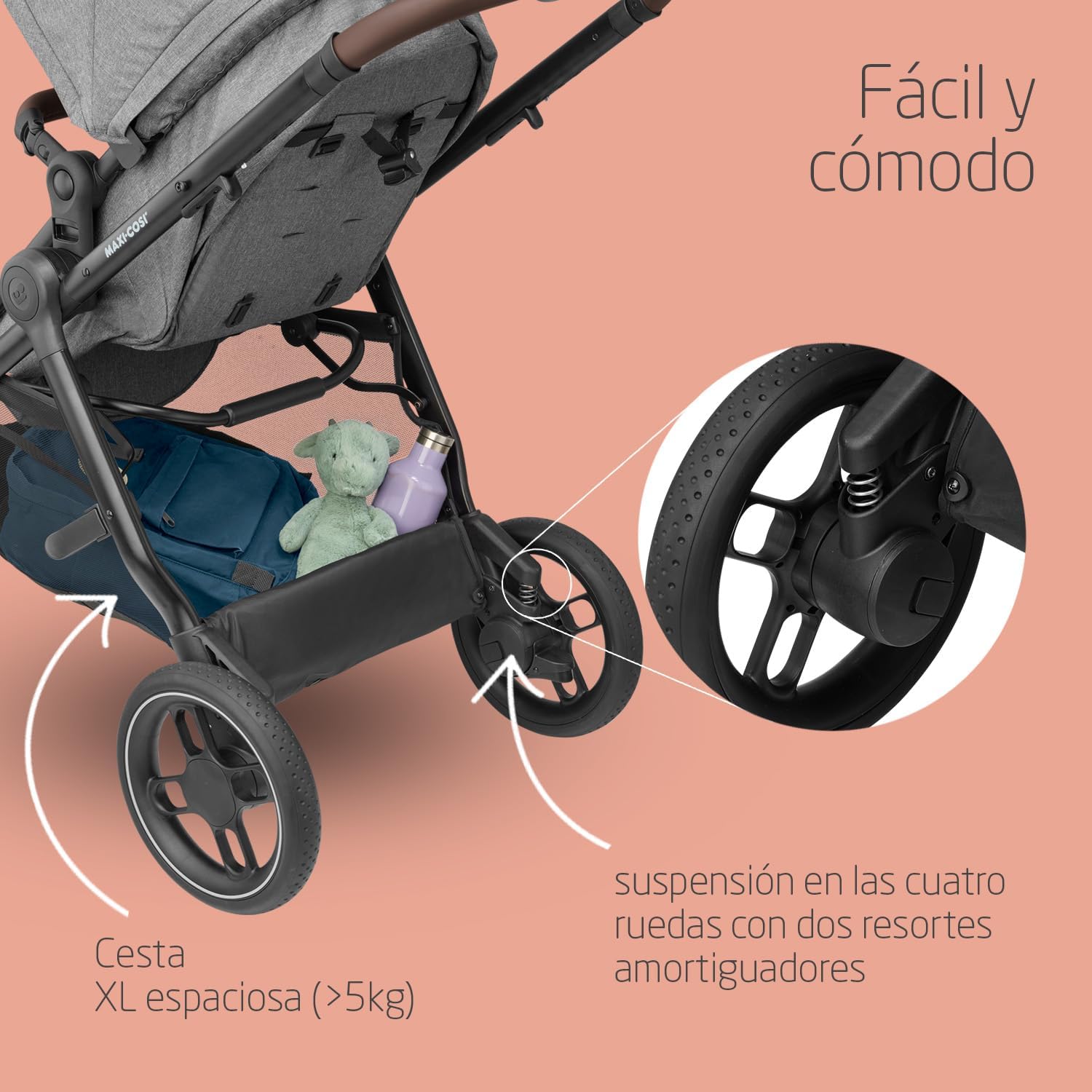 Maxi-Cosi Cochecito de bebé Pack Zelia S Trio 3 Piezas miniatura 5