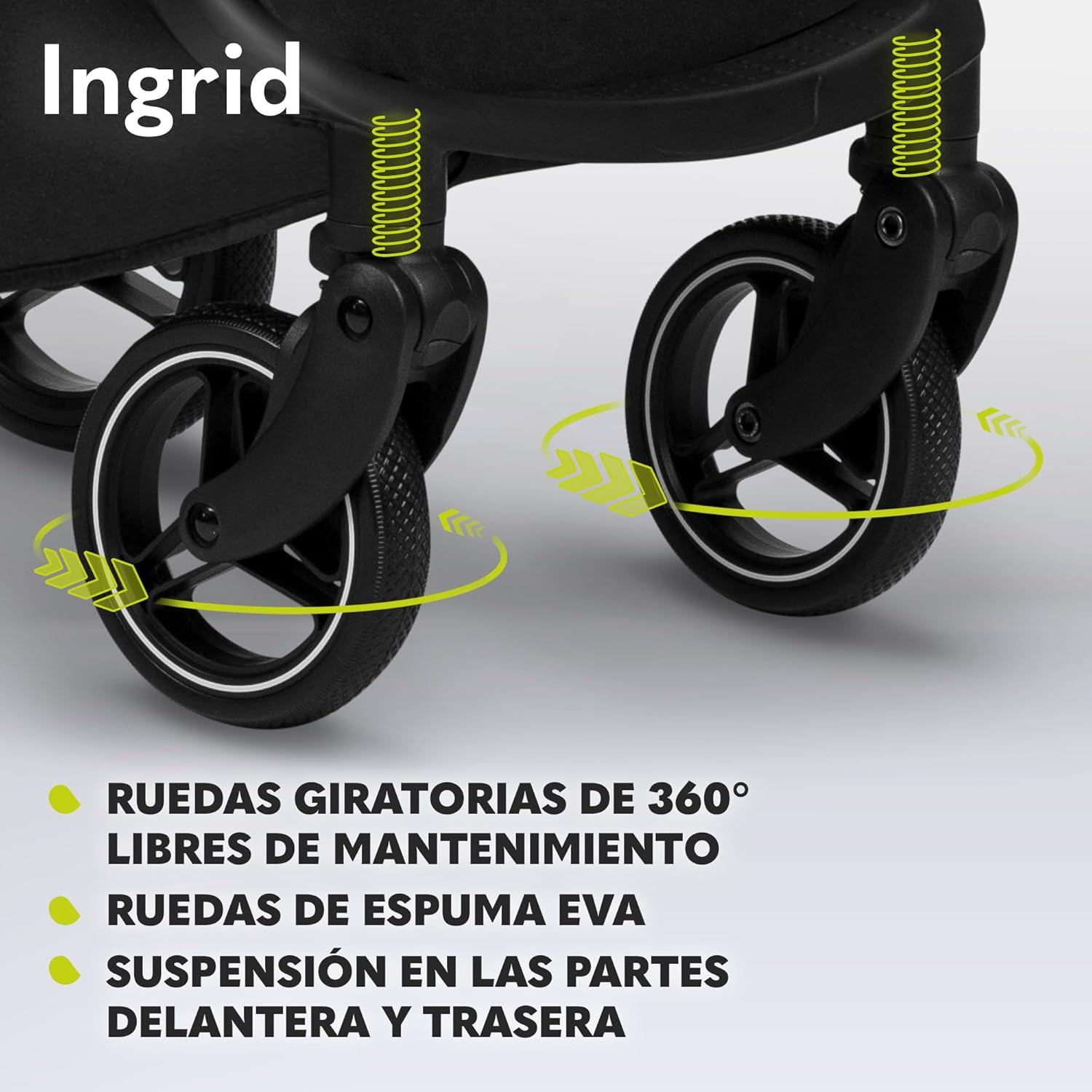 lionelo Cochecito de bebé INGRID hasta 22 kg 6 meses a 4 años Grandes miniatura 6