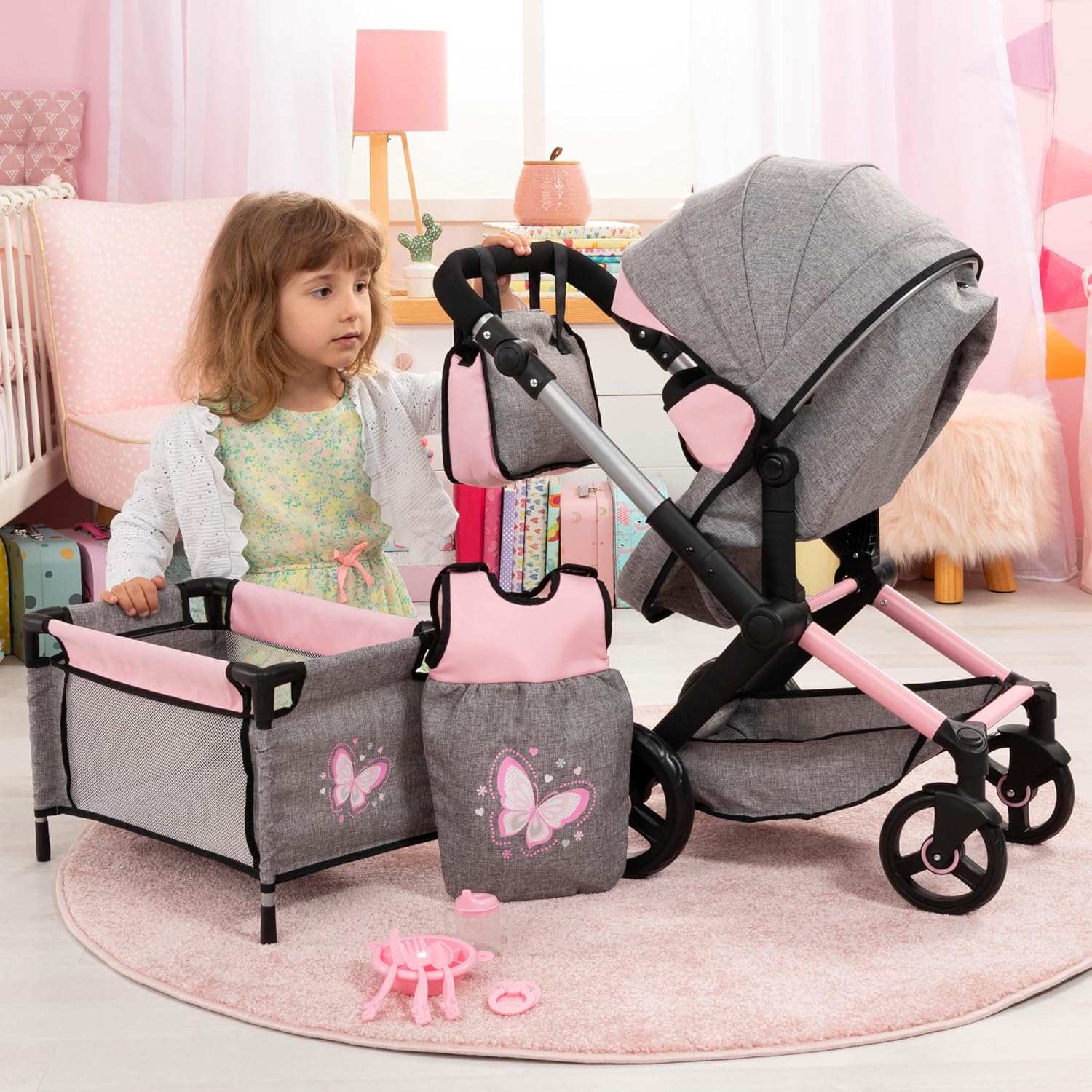 Bayer Design Cochecito de bebé 17033AD muñeca XEO miniatura 6