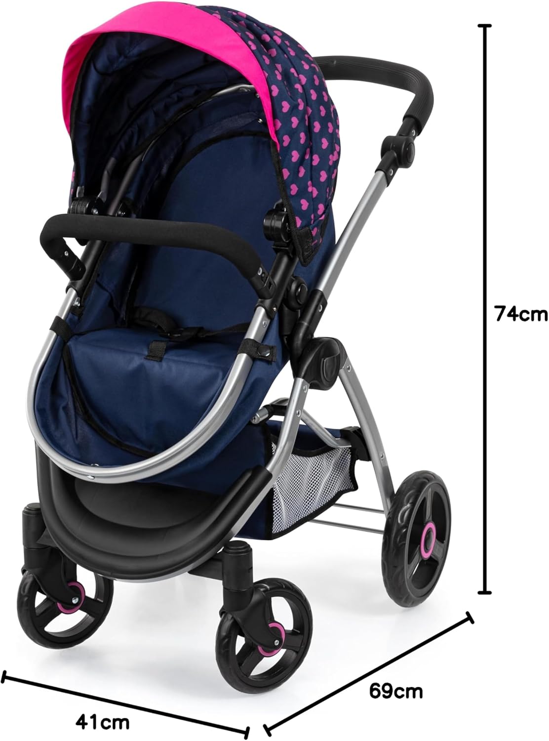 Bayer Design Cochecito de bebé 17554AA muñecas City MAX Bolsa miniatura 8