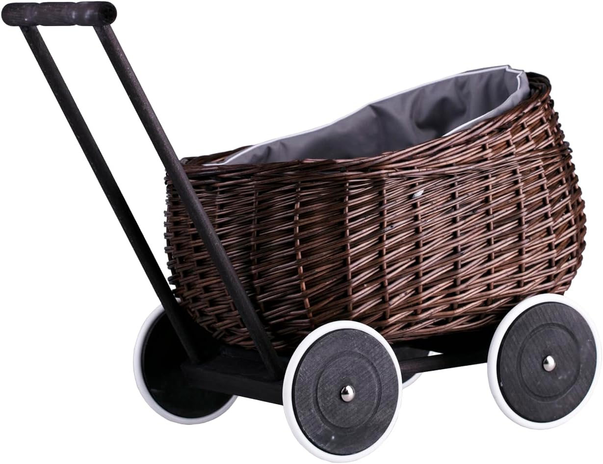 e-wicker24 Alles aus Weide Cochecito de bebé mimbre colgante cesta