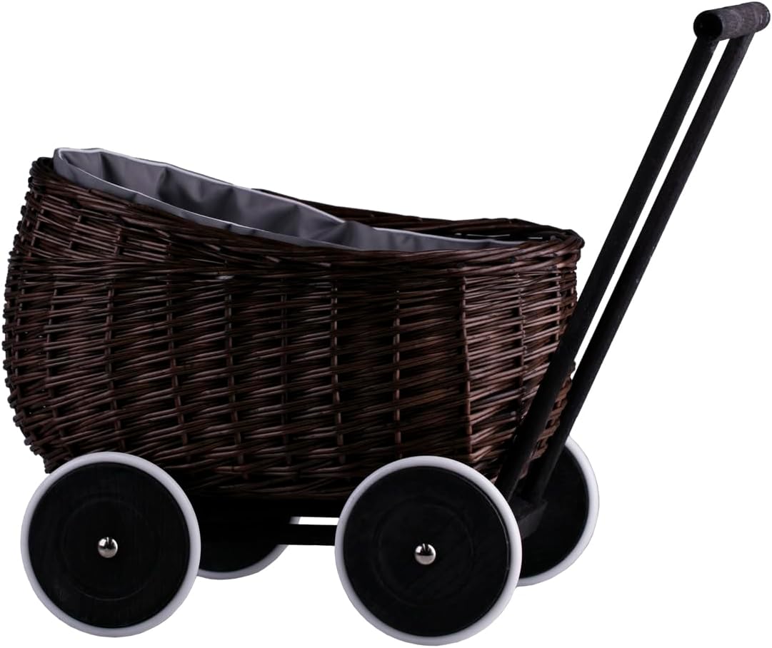 e-wicker24 Alles aus Weide Cochecito de bebé mimbre colgante cesta miniatura 6