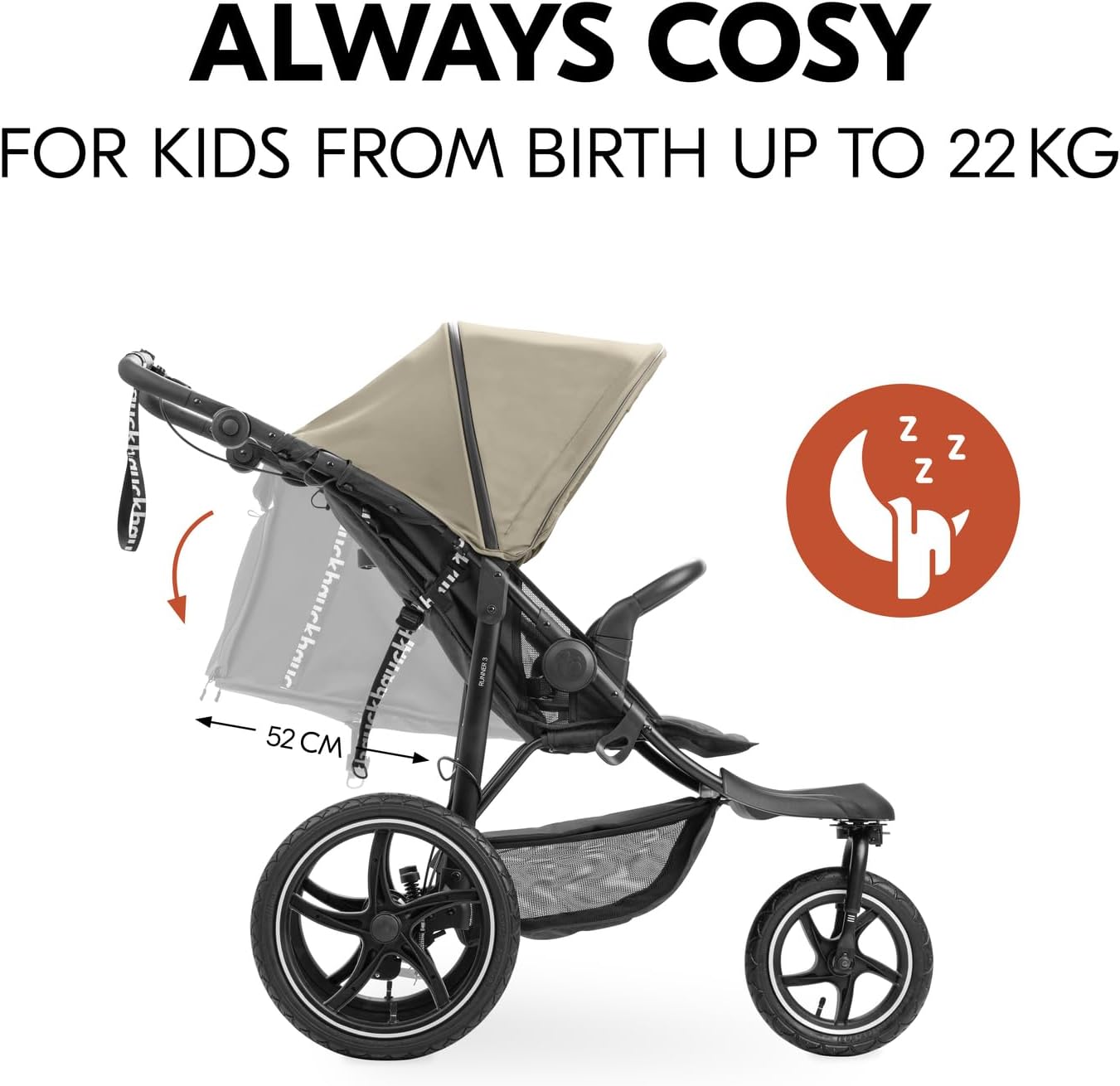 hauck Cochecito de bebé Runner 3 miniatura 5