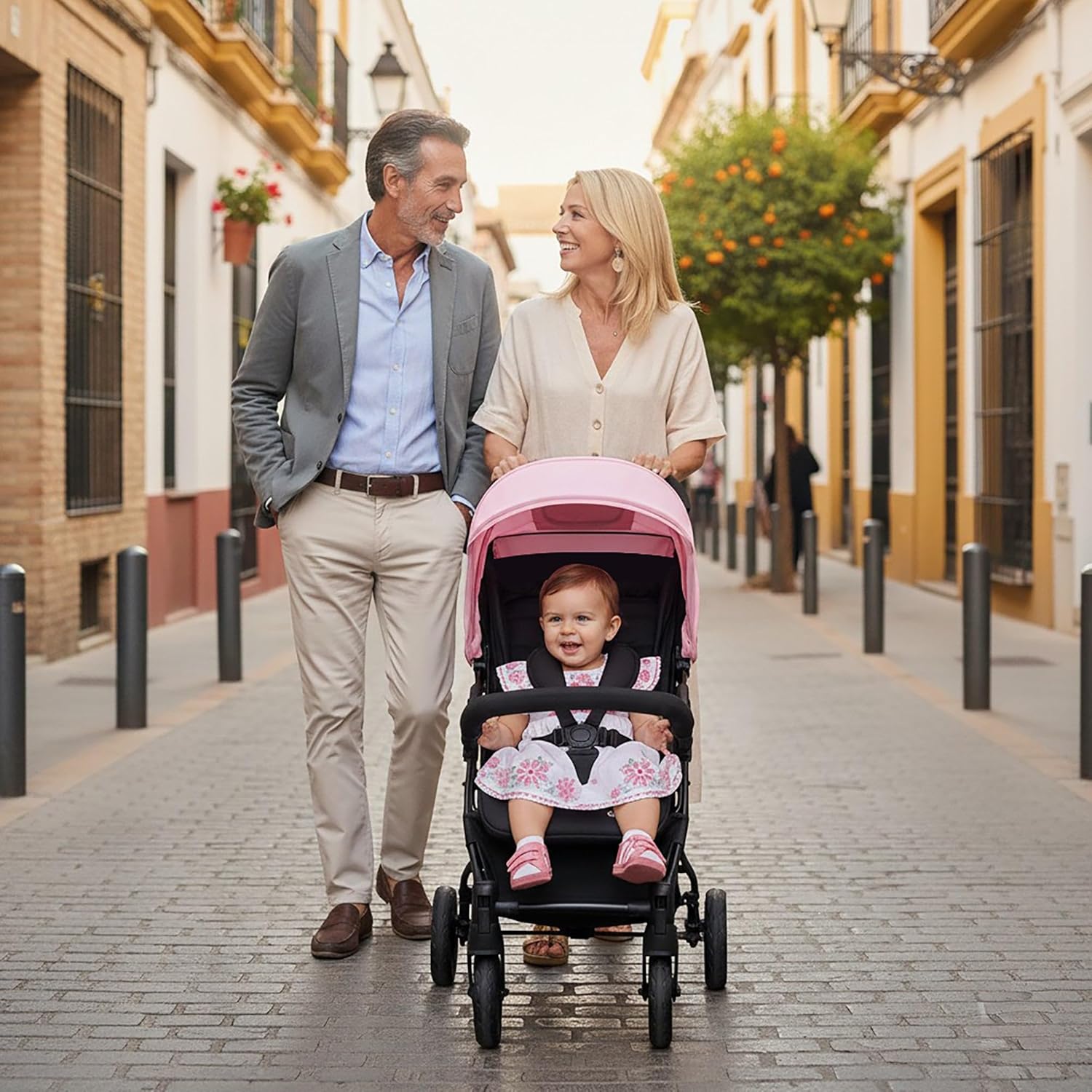 Asalvo Cochecito de bebé CÁDIZ. Respaldo Reclinable. Máxima Seguridad miniatura 3