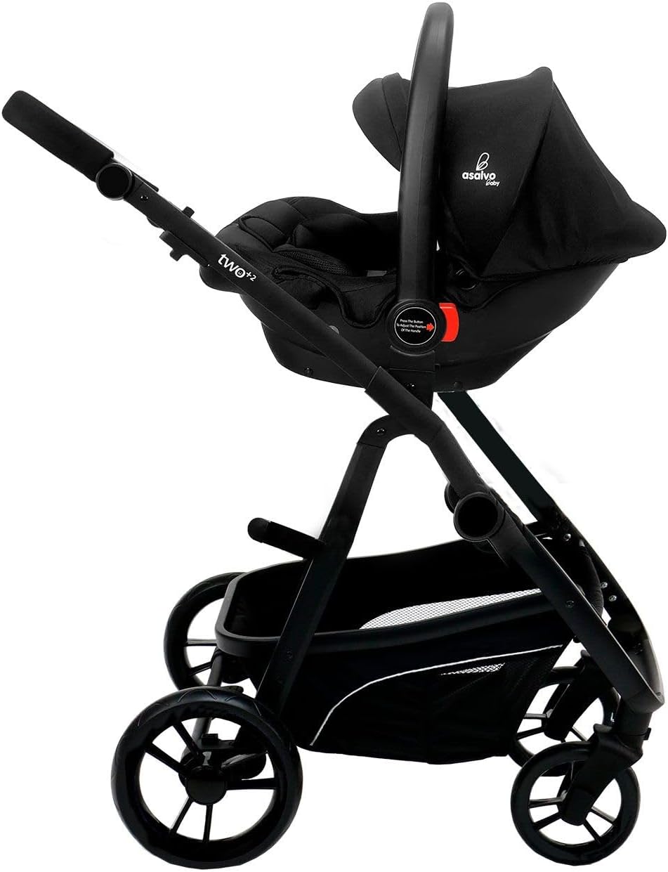 Asalvo Cochecito de bebé TWO+ 2 Trío Convertible 3 en 1 miniatura 6
