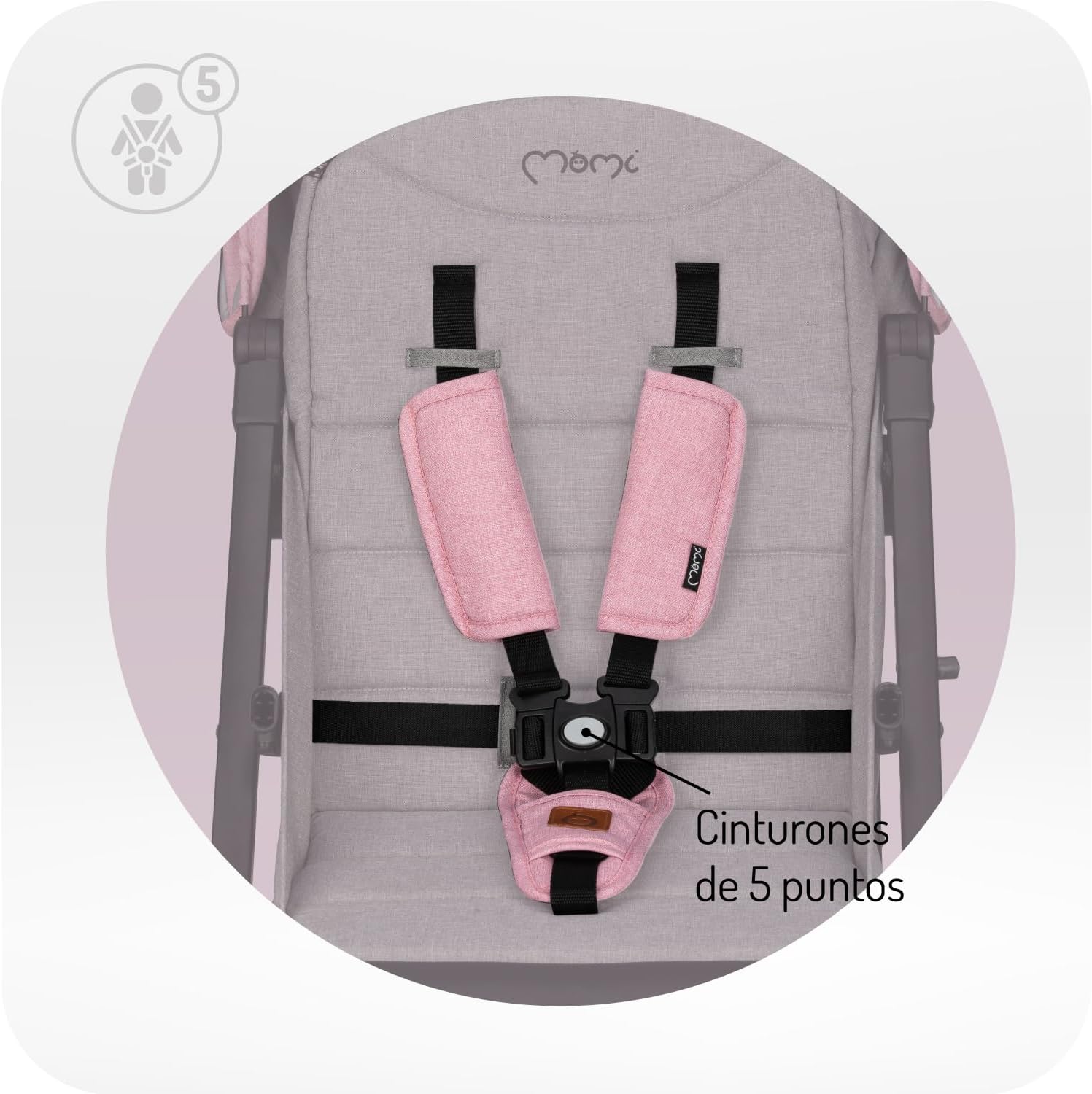 Momi Cochecito de bebé ESTELLE LIGHT PLUS a partir 6 meses miniatura 3