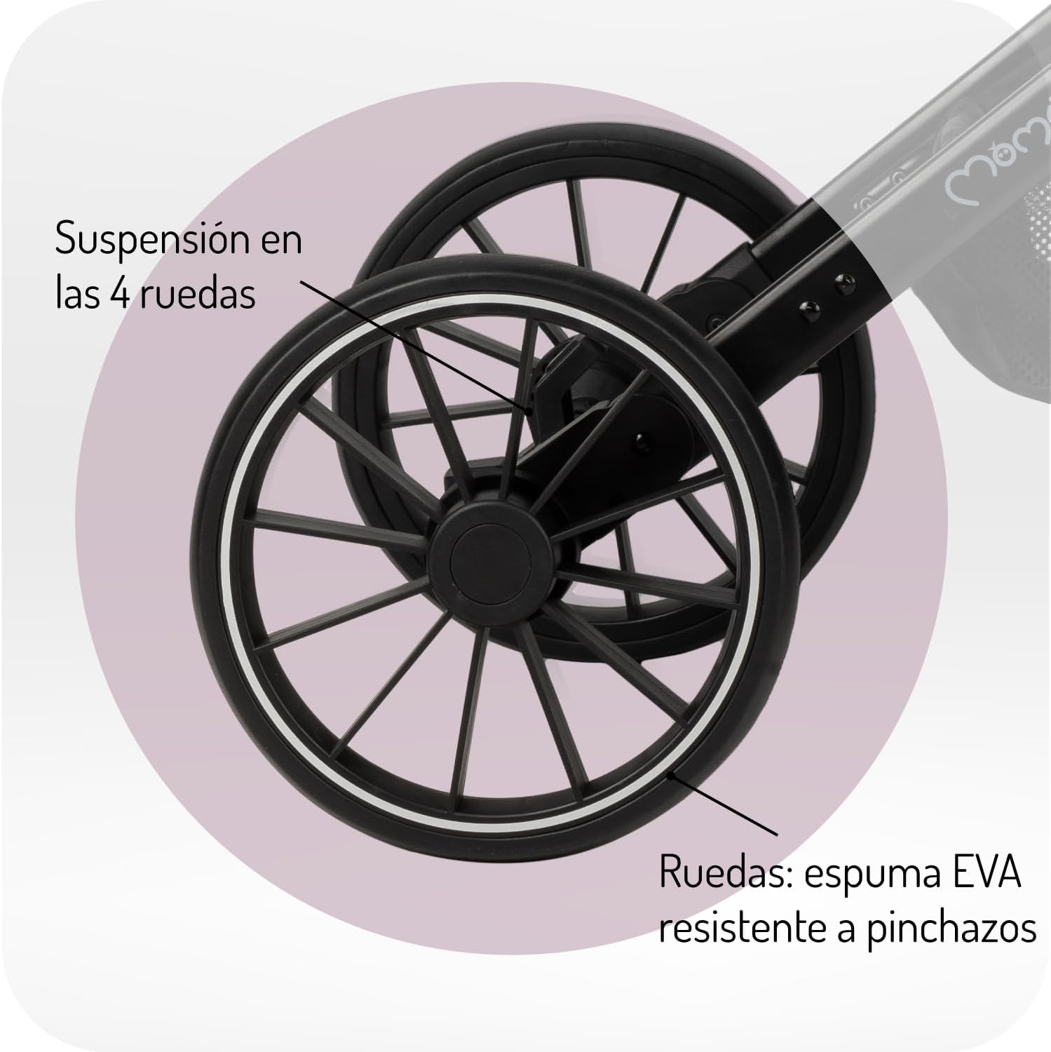 Momi Cochecito de bebé ESTELLE LIGHT PLUS a partir 6 meses miniatura 4