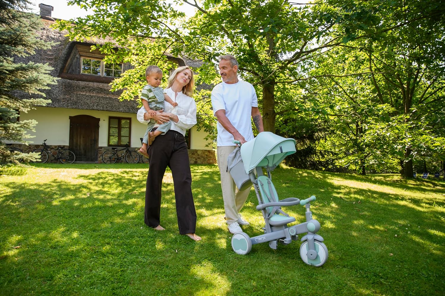 Momi Cochecito de bebé Triciclo 4 en 1 SOLIVIA Mango telescópico miniatura 22