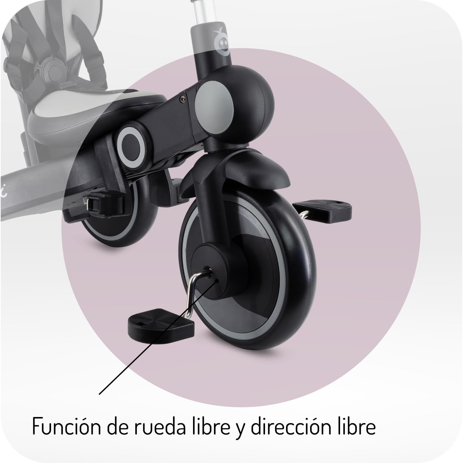 Momi Cochecito de bebé Triciclo 4 en 1 SOLIVIA Mango telescópico miniatura 4