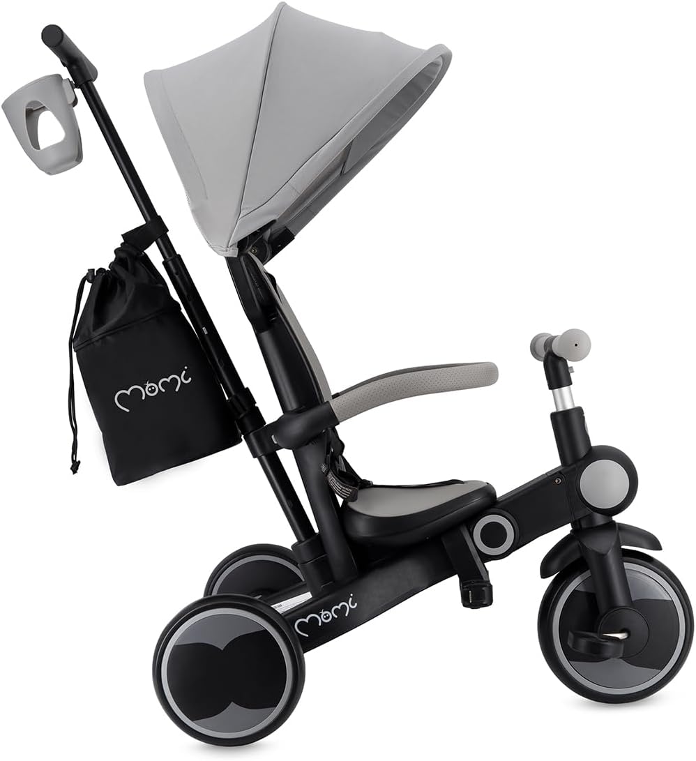 Momi Cochecito de bebé Triciclo 4 en 1 SOLIVIA Mango telescópico miniatura 9