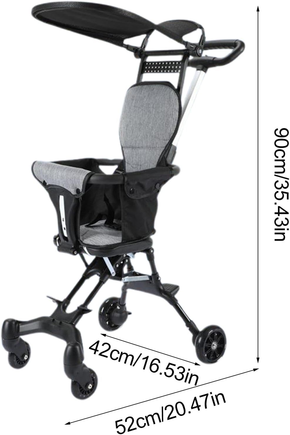 Generico Cochecito de bebé Lightweight Toddler miniatura 3