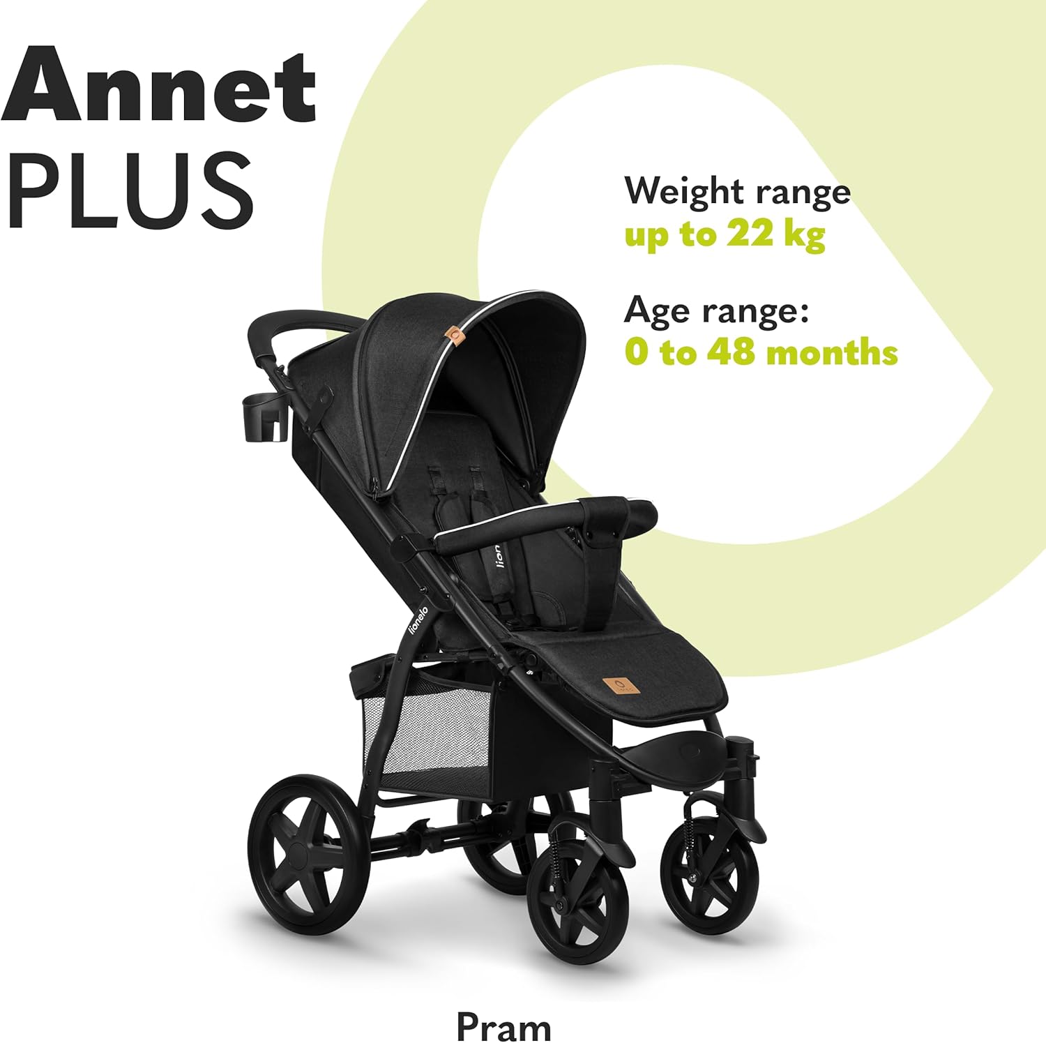 lionelo Cochecito de bebé Annet Plus miniatura 3