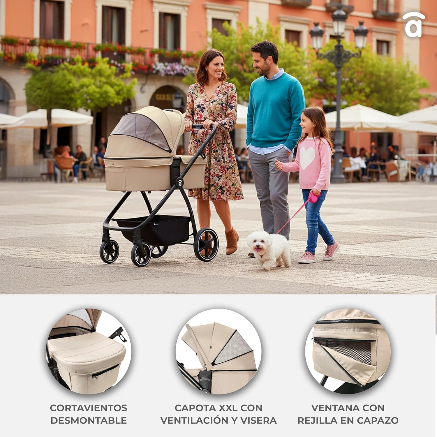 Asalvo Cochecito de bebé DUO RODAS Trío Convertible. Equipaje Avion. miniatura 8