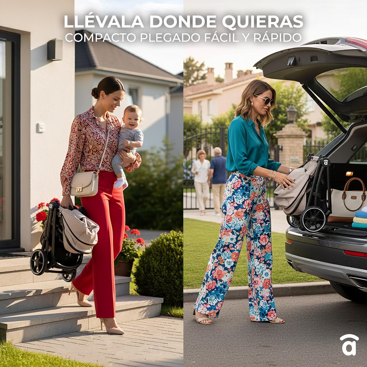 Asalvo Cochecito de bebé DUO RODAS Trío Convertible. Equipaje Avion. miniatura 10