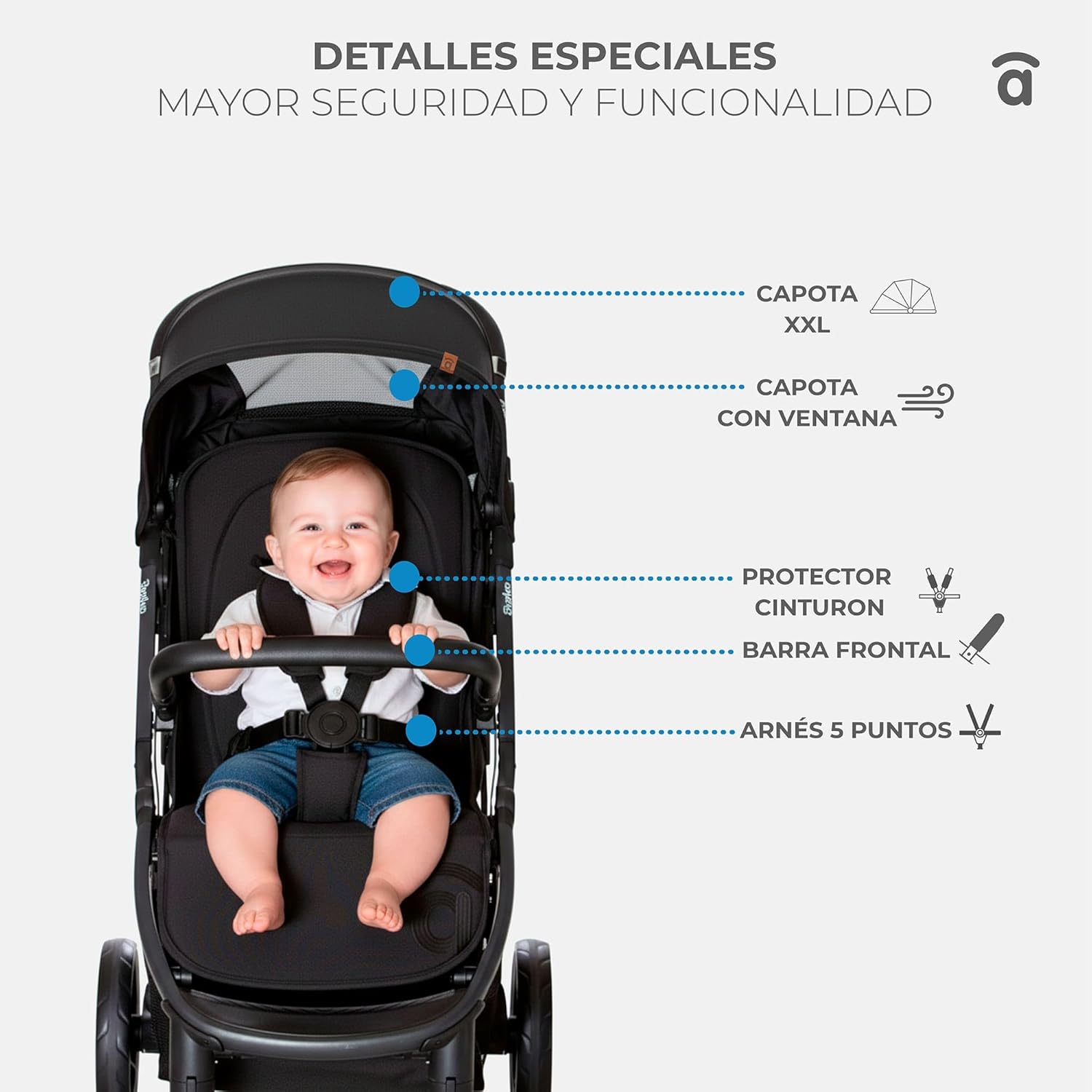Asalvo Cochecito de bebé KIBU miniatura 6