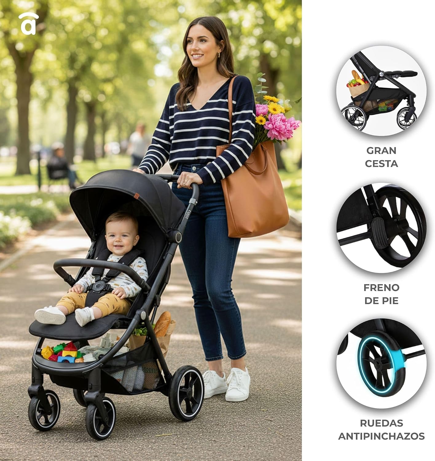 Asalvo Cochecito de bebé KIBU miniatura 8