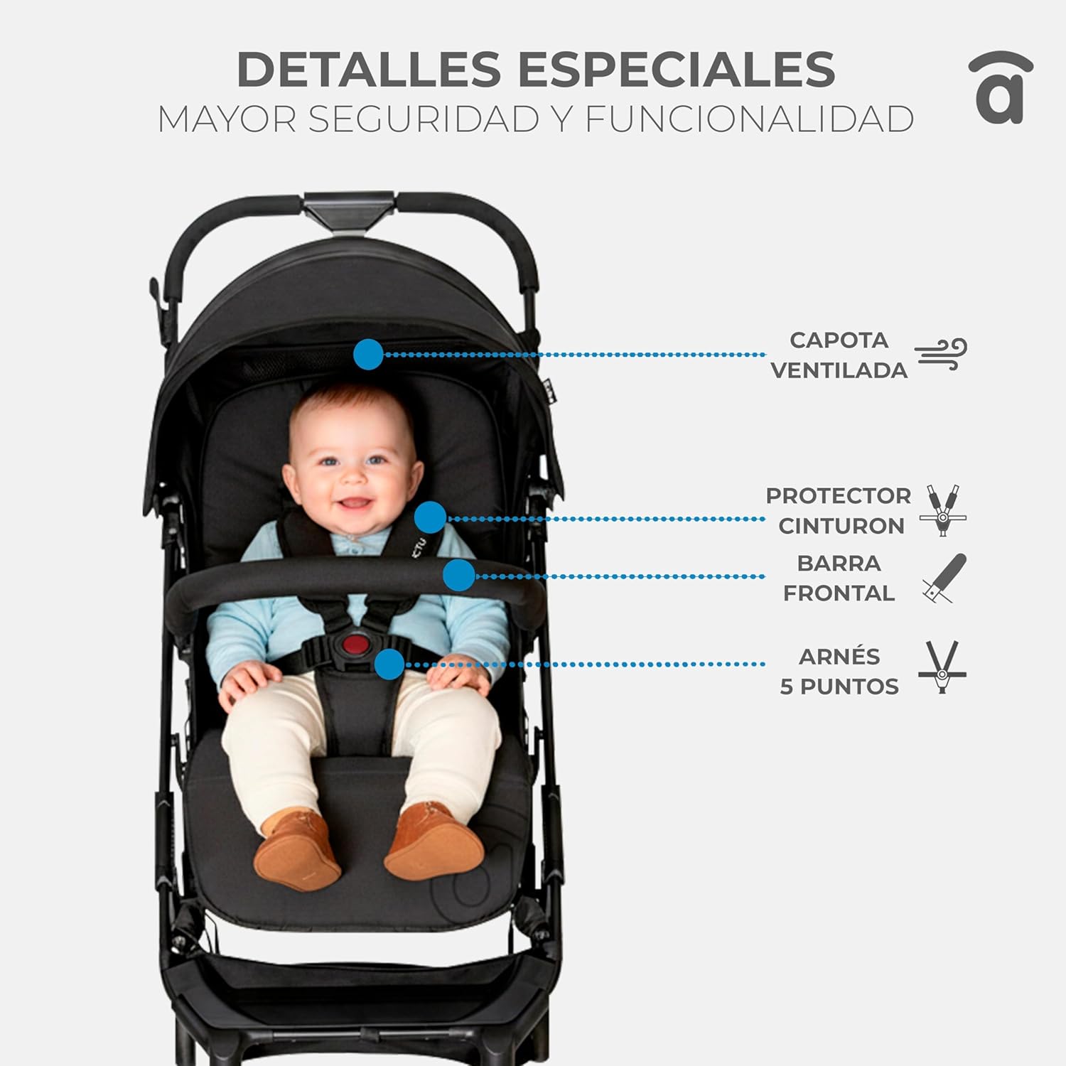 Asalvo Cochecito de bebé TUMBUCTÚ Ultraligera miniatura 6