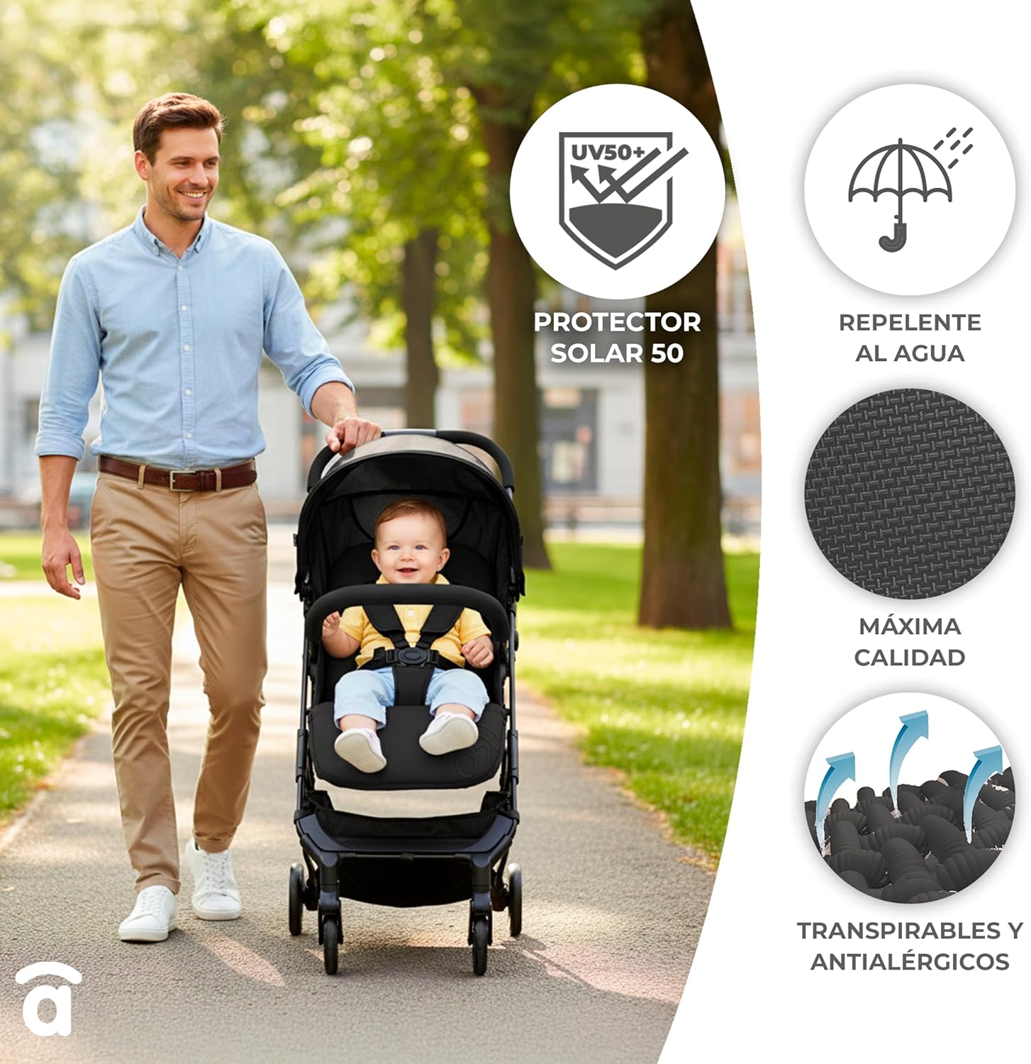 Asalvo Cochecito de bebé TUMBUCTÚ Ultraligera miniatura 5