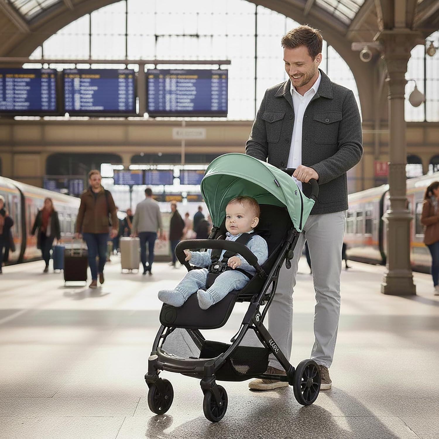 Asalvo Cochecito de bebé Plegado Mano miniatura 3