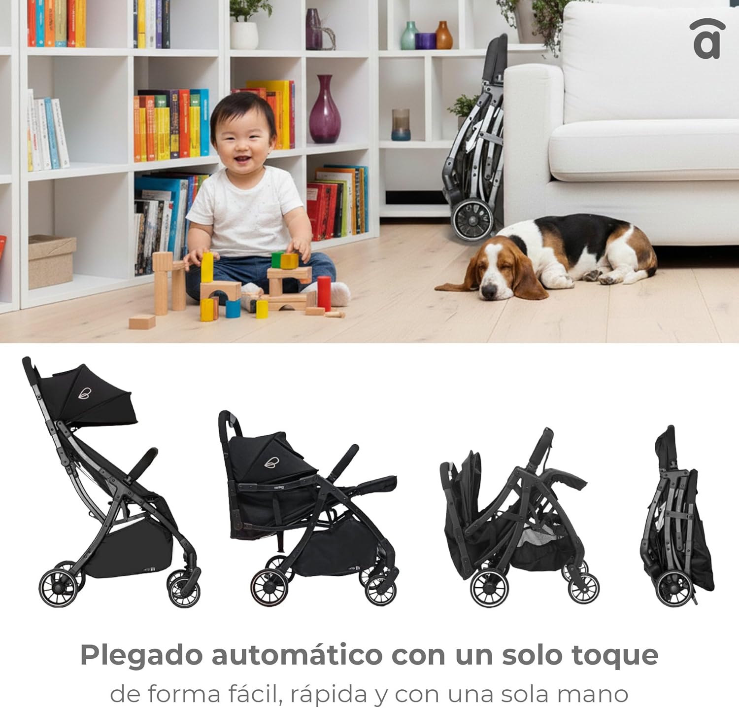 Asalvo Cochecito de bebé HITO miniatura 10