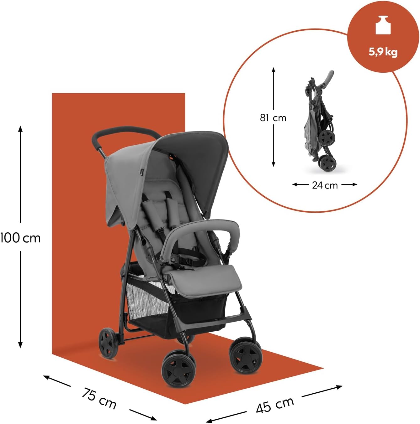 hauck Cochecito de bebé Sport desde miniatura 4